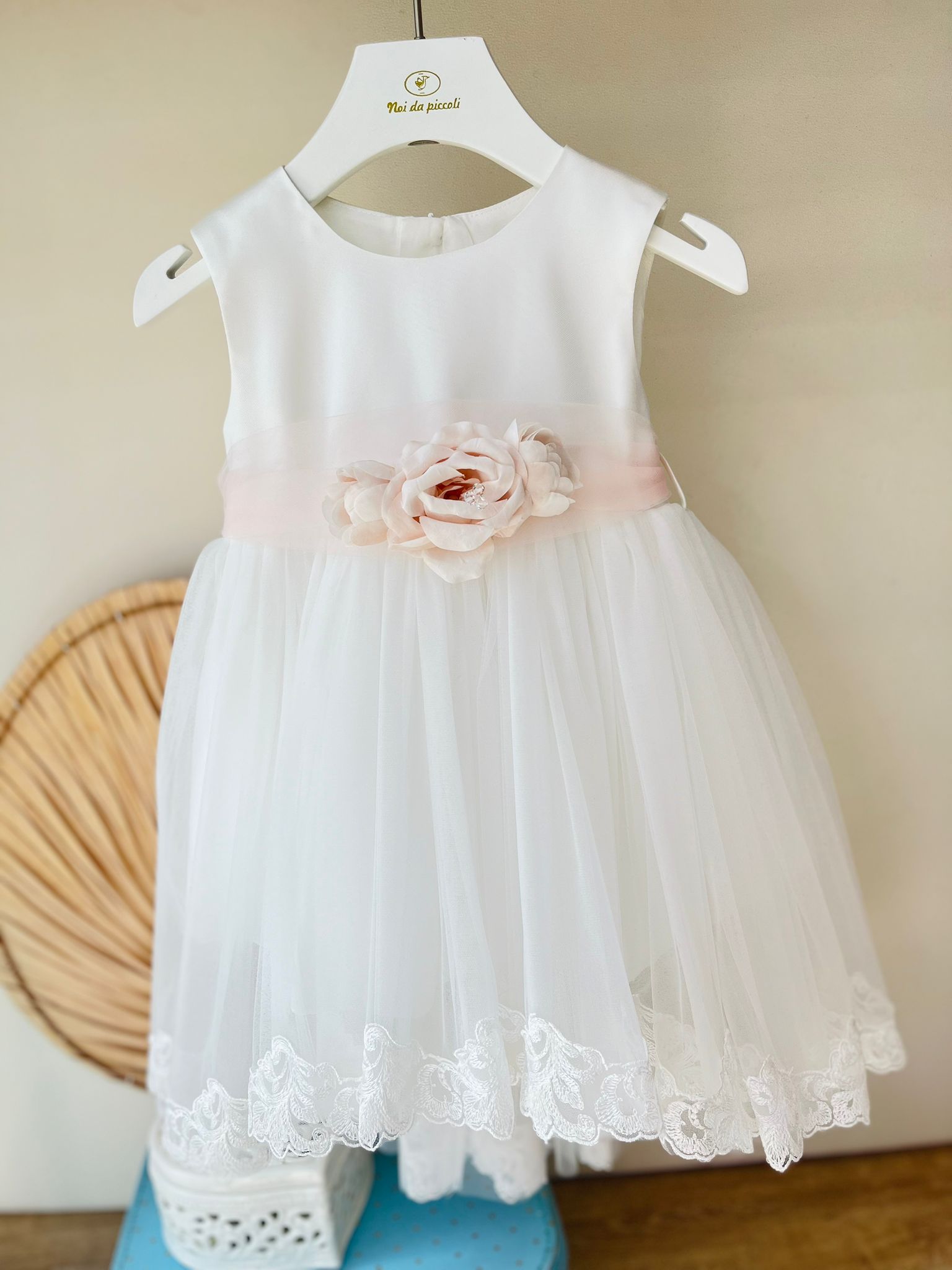 ABITINO CERIMONIALE IN TULLE BIANCO MIRIANA - Noi da piccoli