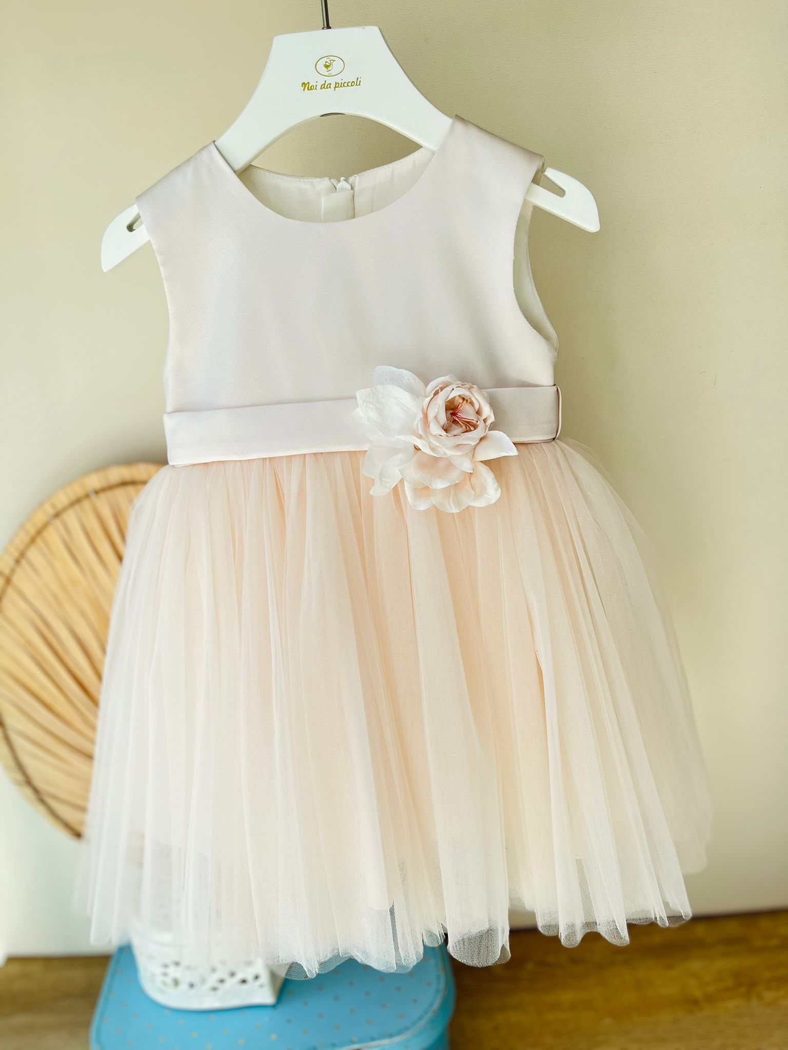 ABITINO CERIMONIALE IN TULLE ROSA - Noi da piccoli