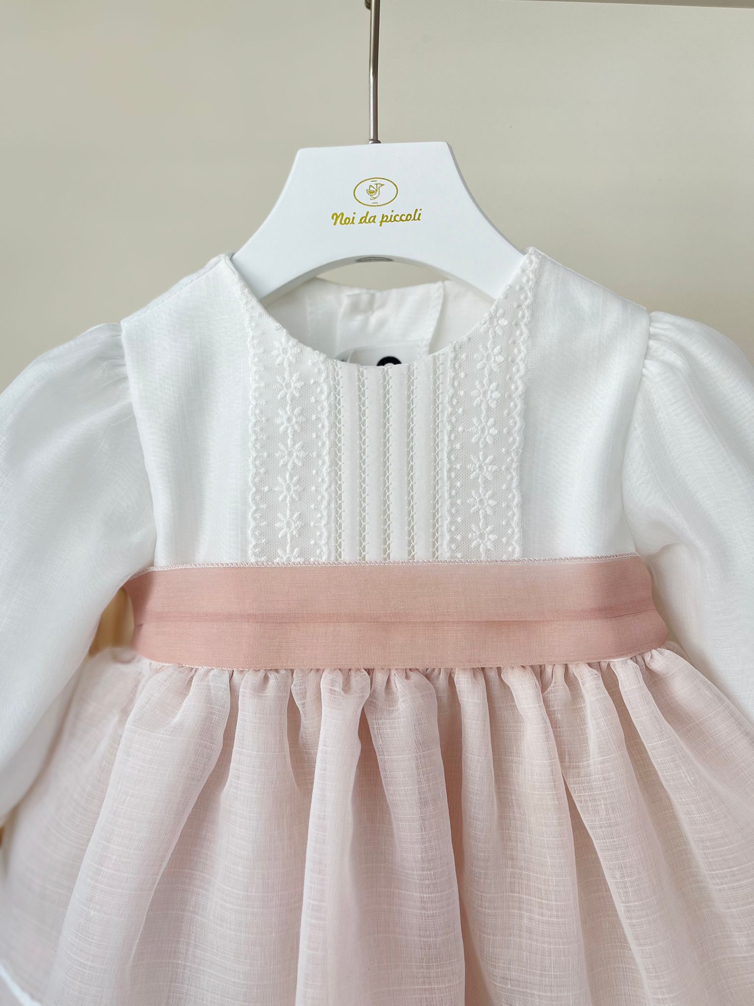 ABITINO CERIMONIALE ORCHIDEA BIANCO ROSA - Noi da piccoli