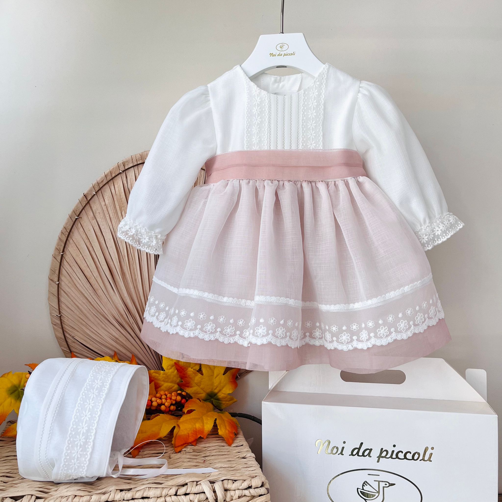 ABITINO CERIMONIALE ORCHIDEA BIANCO ROSA - Noi da piccoli