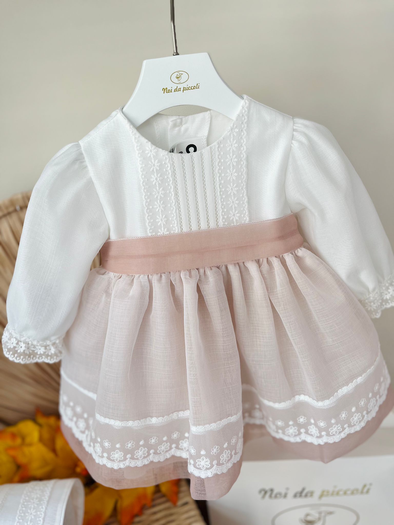 ABITINO CERIMONIALE ORCHIDEA BIANCO ROSA - Noi da piccoli