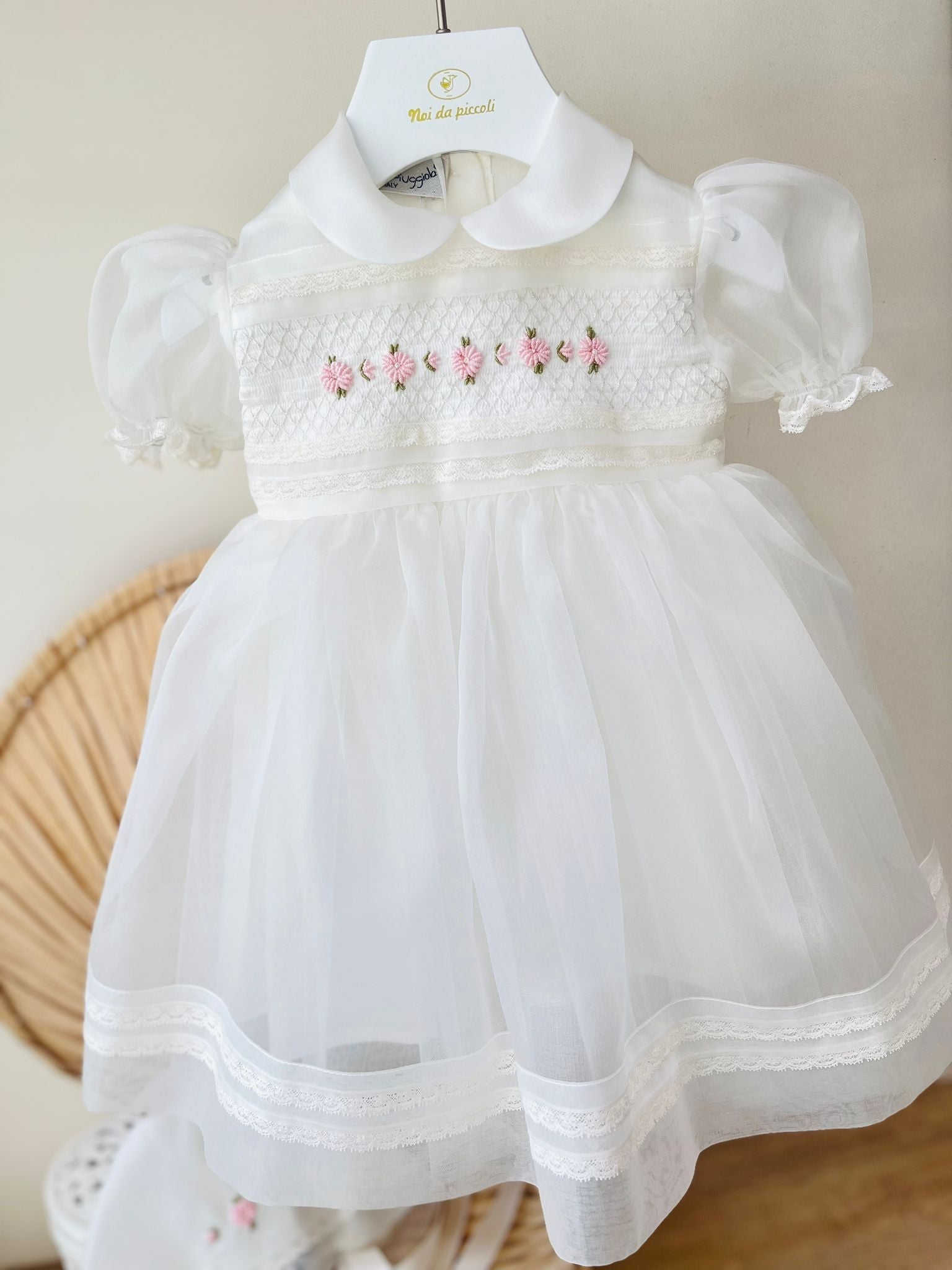 ABITINO CERIMONIALE PERSIA ORGANDIS DI SETA Avorio - Noi da piccoli