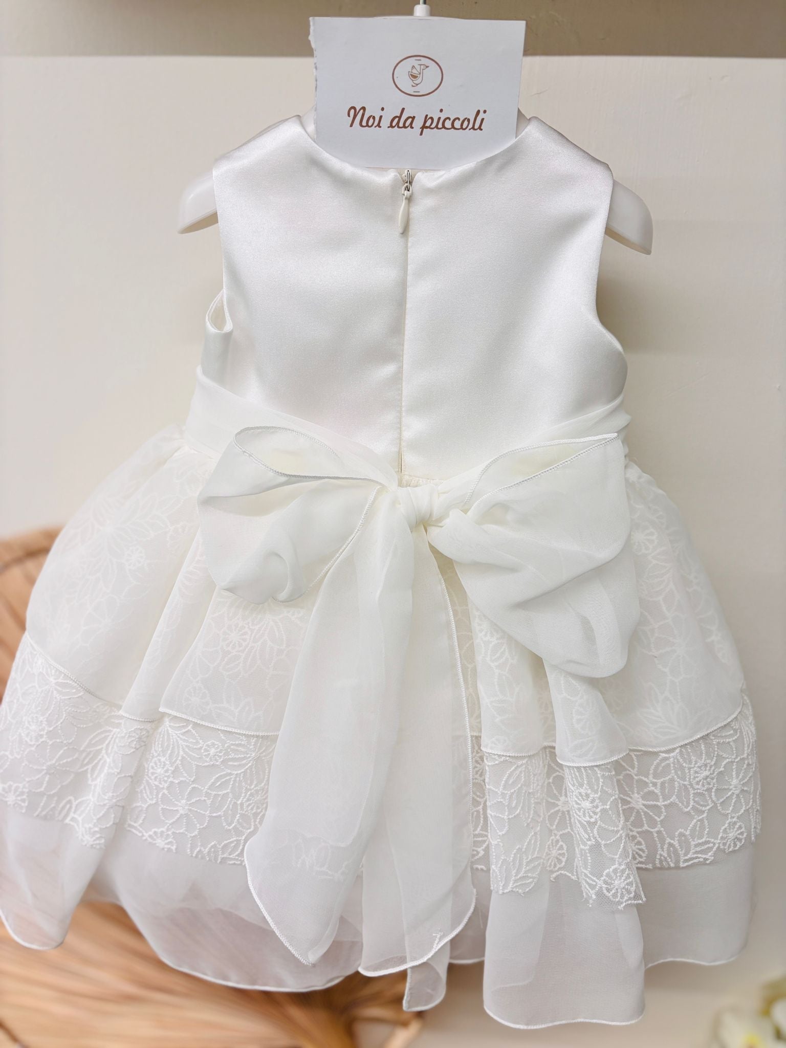 ABITINO CERIMONIALE PUREZZA CON BOLERINO BIANCO - Noi da piccoli