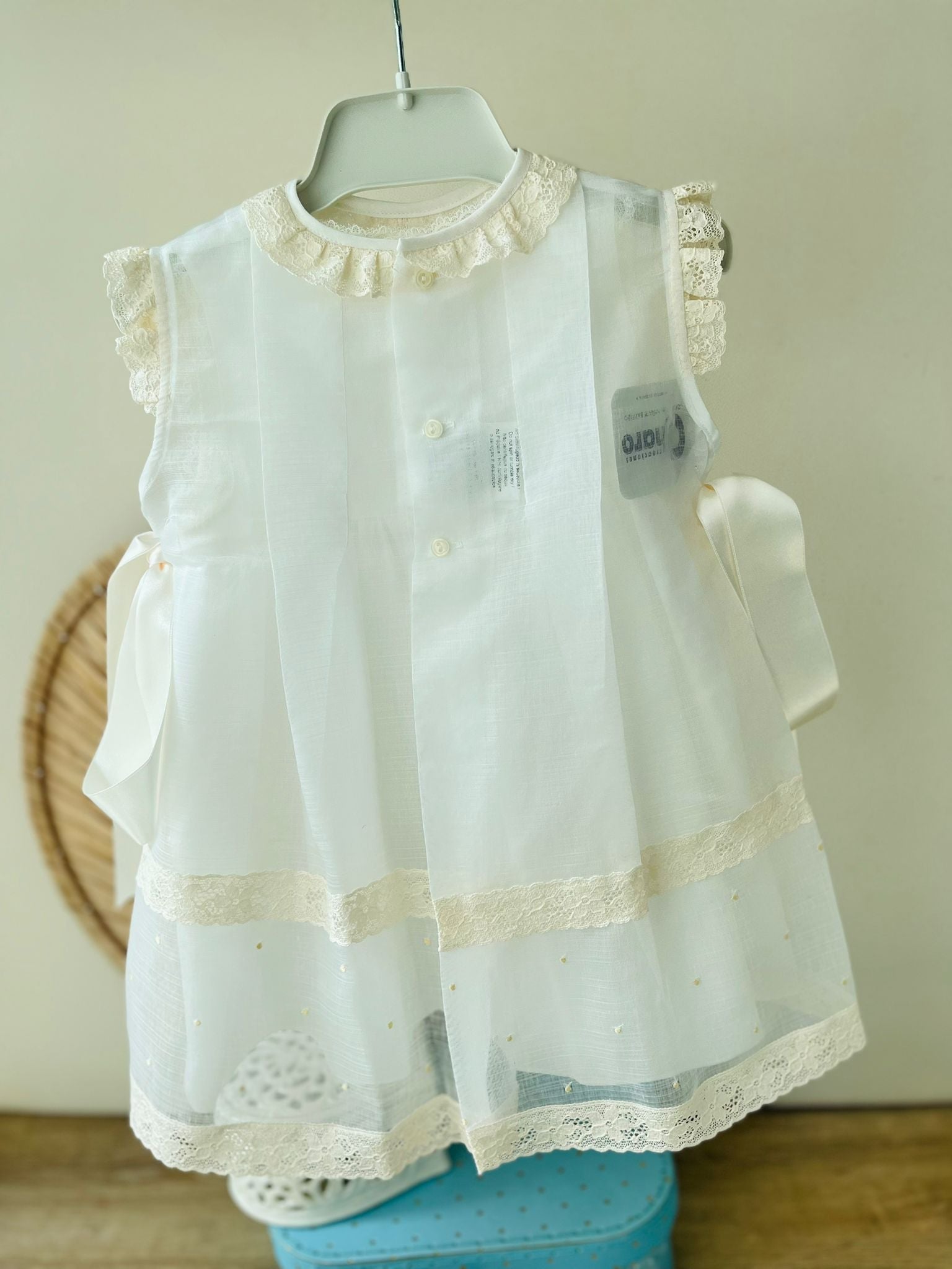 ABITINO CERIMONIALE SANTHI GIRO MANICA AVORIO - Noi da piccoli