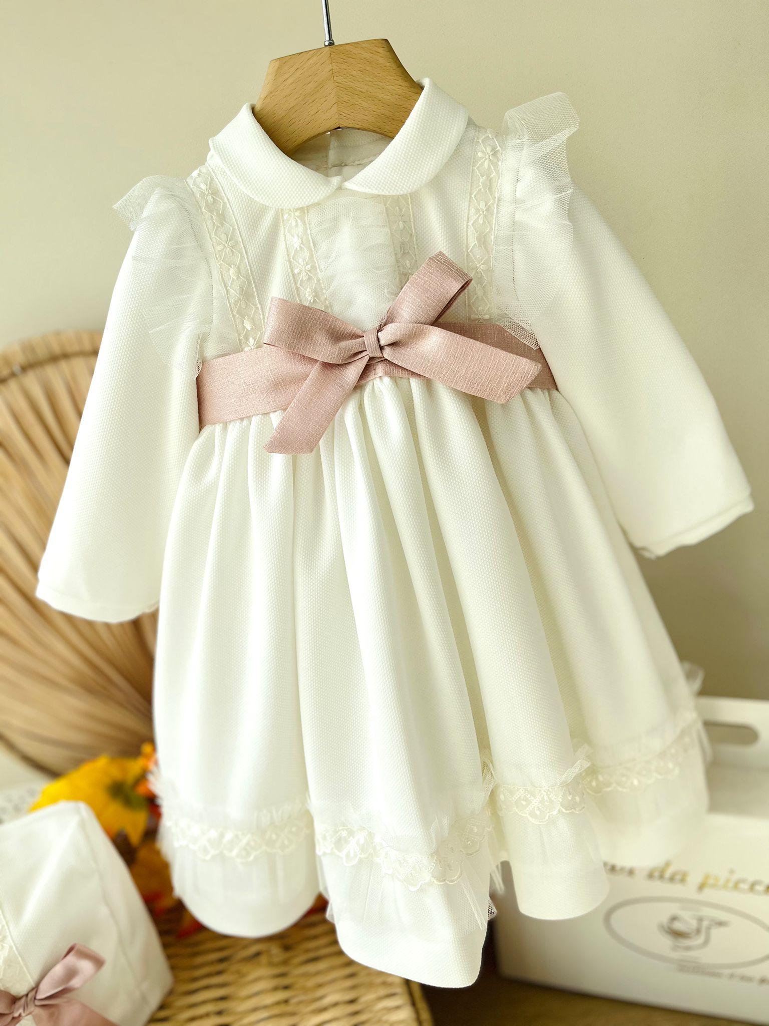 ABITINO CERIMONIALE SYRIA AVORIO ROSA - Noi da piccoli