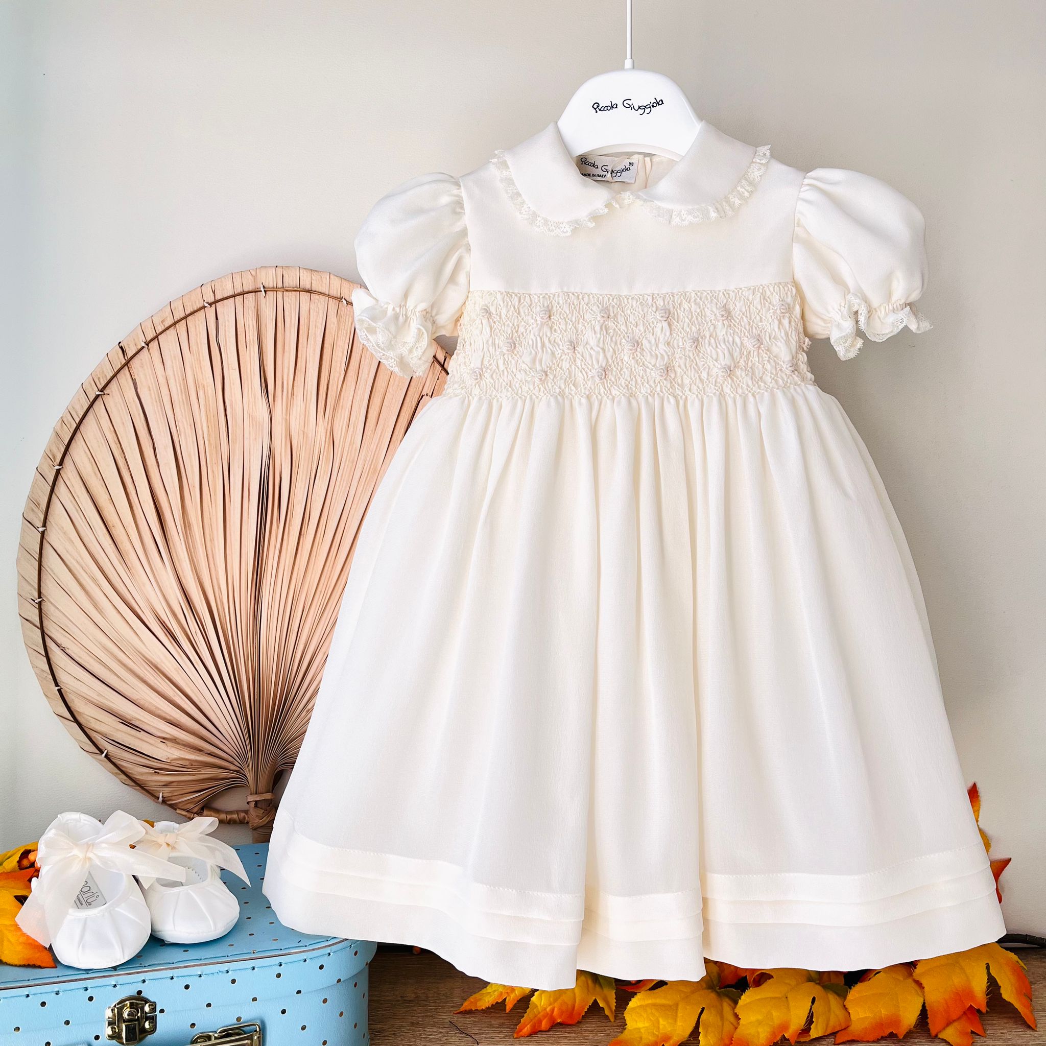 ABITINO CERIMONIALE VALENTINA PURA SETA Avorio - Noi da piccoli