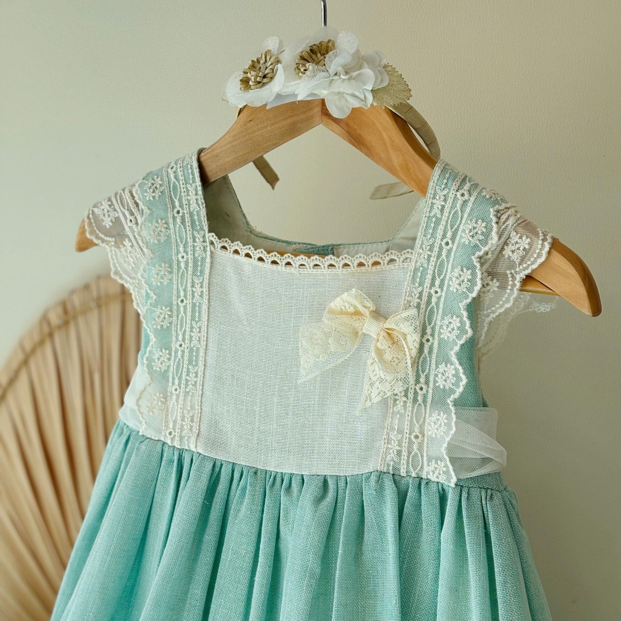 ABITINO CERIMONIALE VERDE MENTA E AVORIO - Noi da piccoli