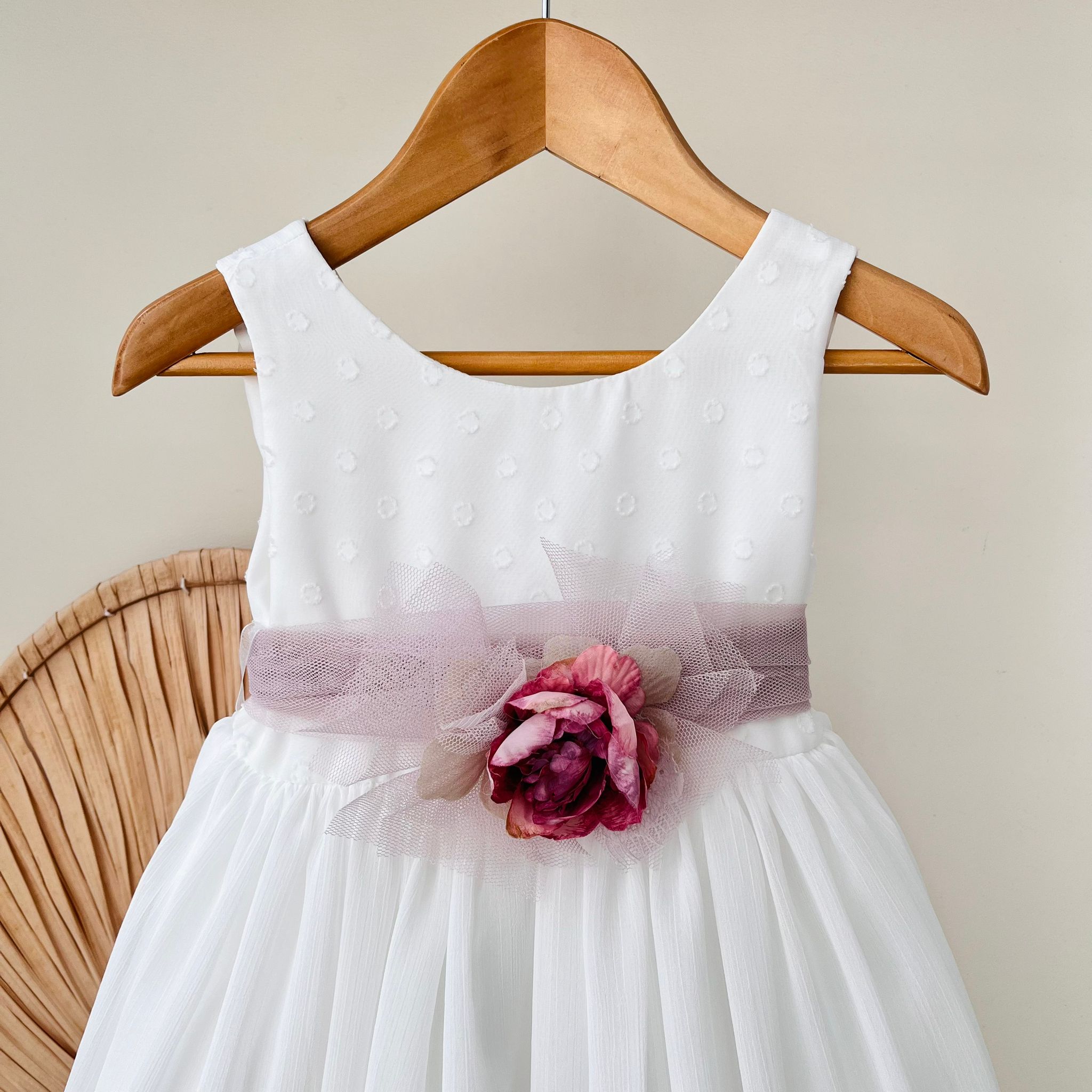 ABITINO CERIMONIALE YOUNG LADY FASCIA MALVA - Noi da piccoli