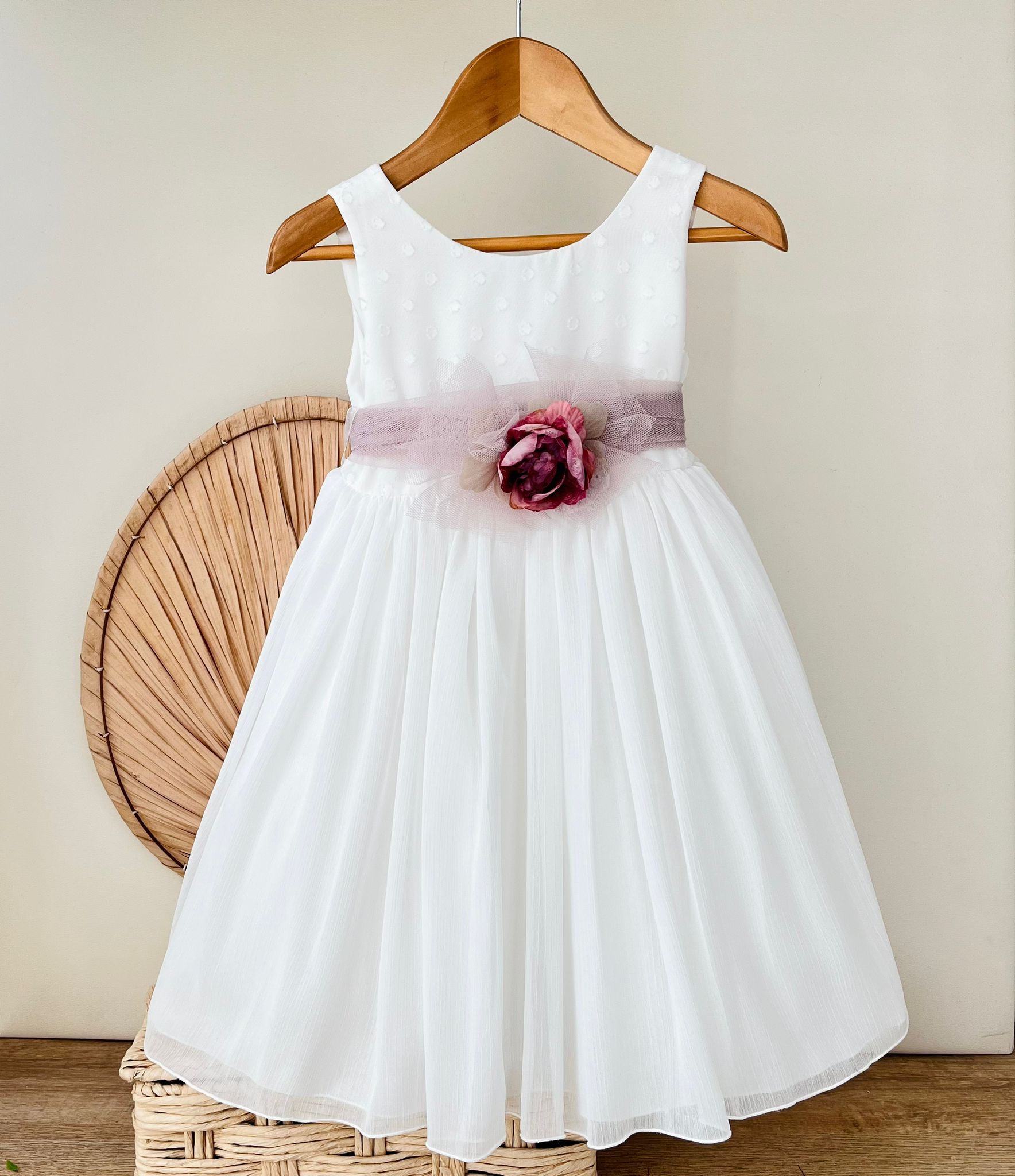 ABITINO CERIMONIALE YOUNG LADY FASCIA MALVA - Noi da piccoli