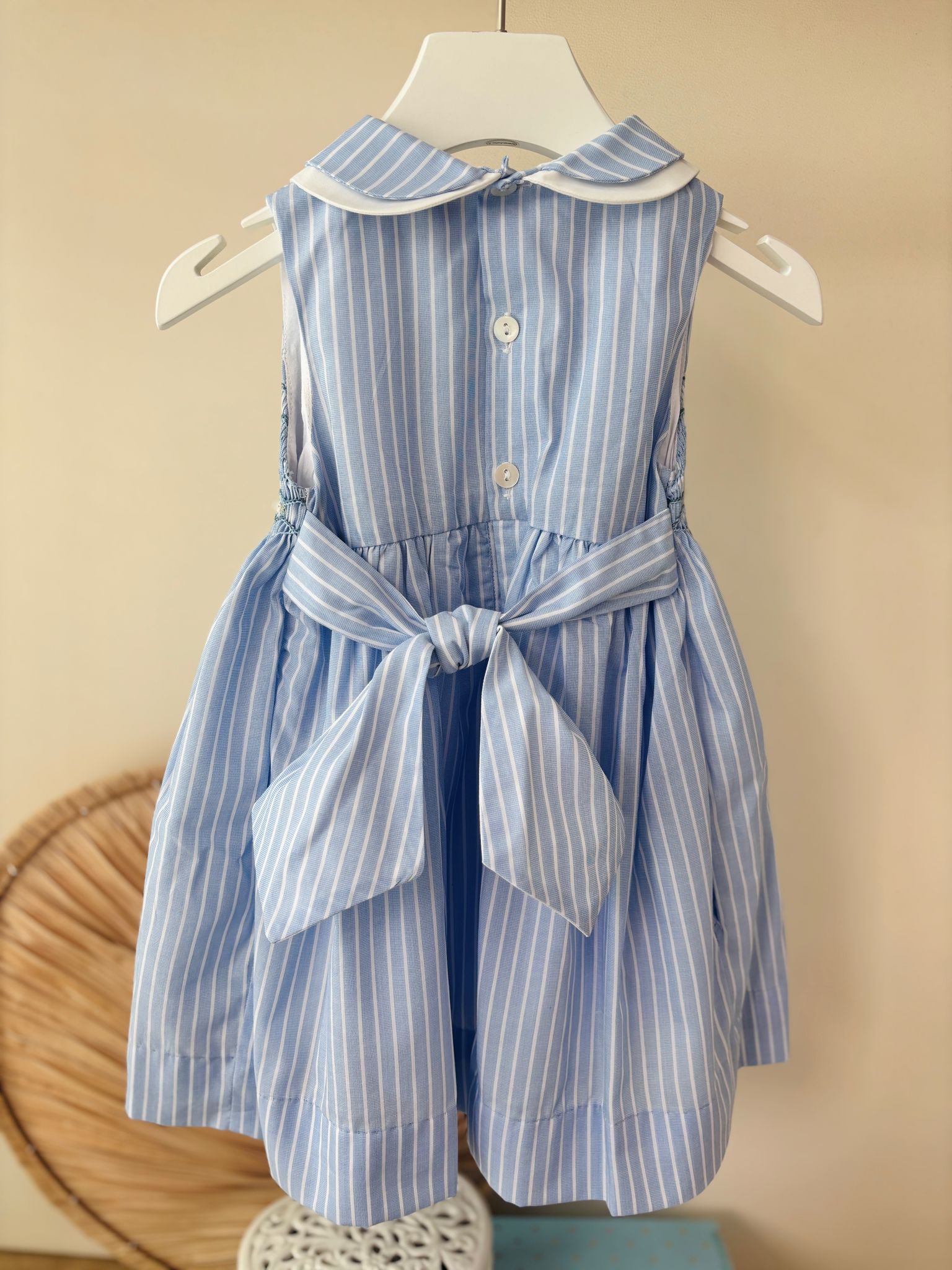 ABITINO CON PUNTO SMOK AZZURRO - Noi da piccoli