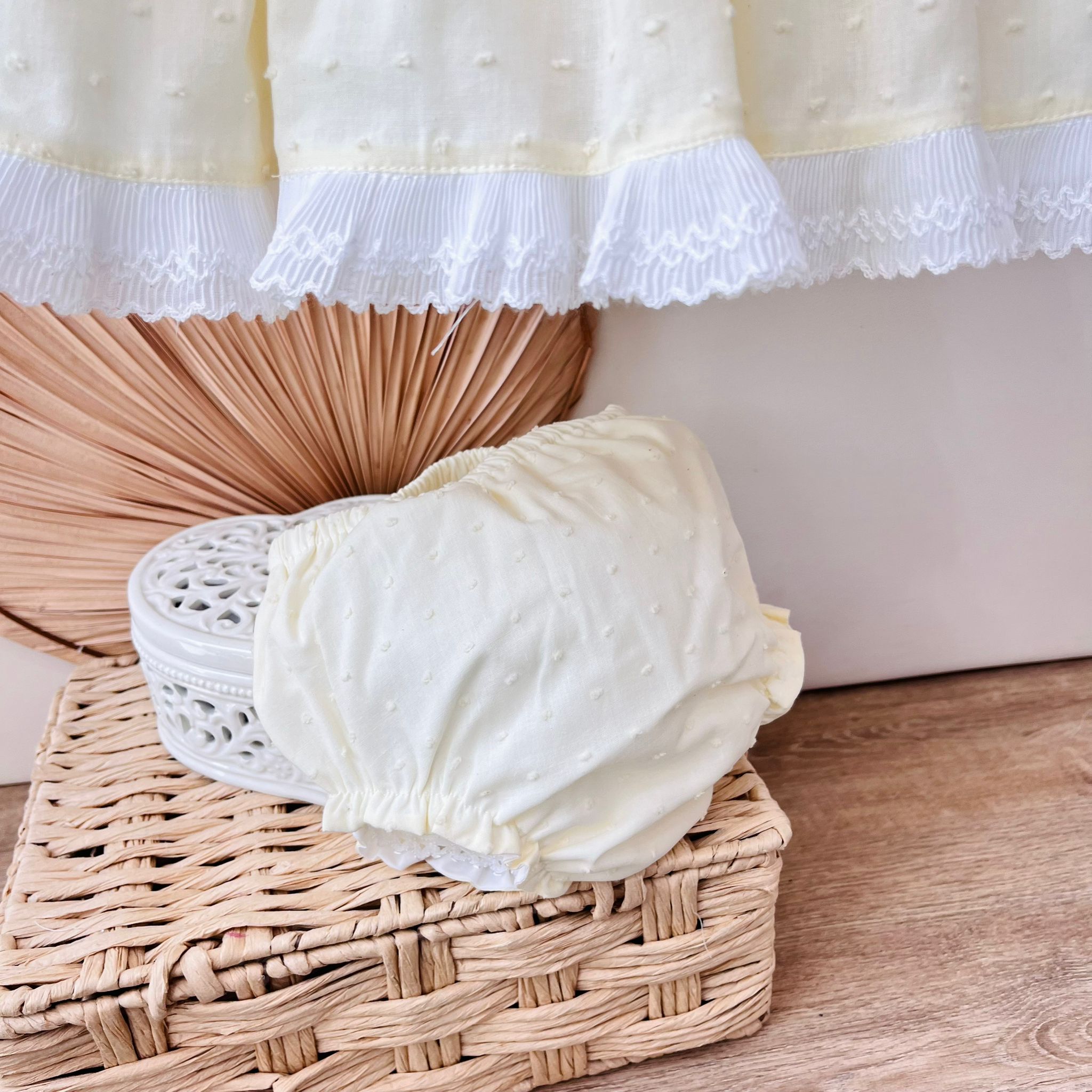 ABITINO ELEGANTE GIALLO PLUMETIS - Noi da piccoli