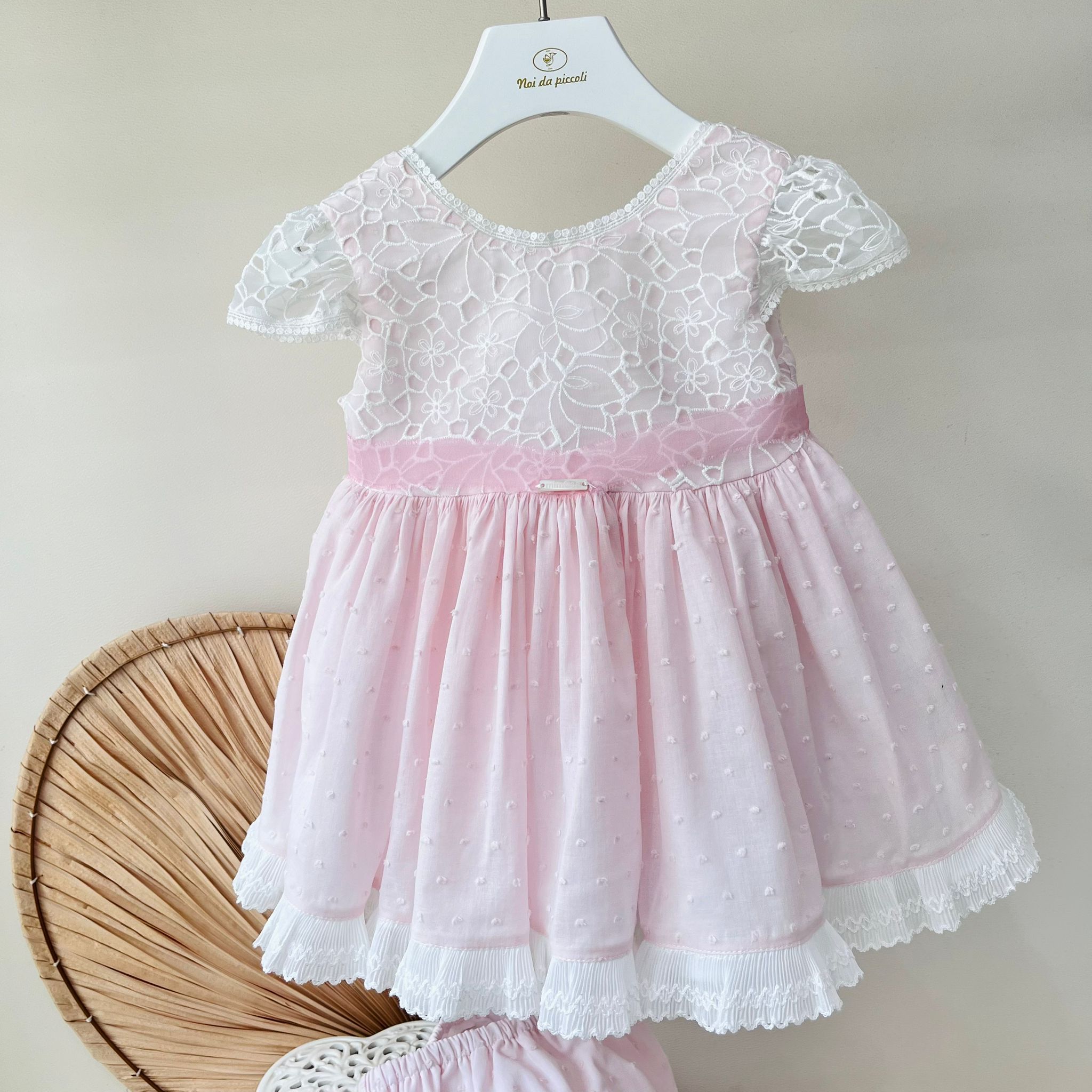 ABITINO ELEGANTE ROSA PLUMETIS - Noi da piccoli