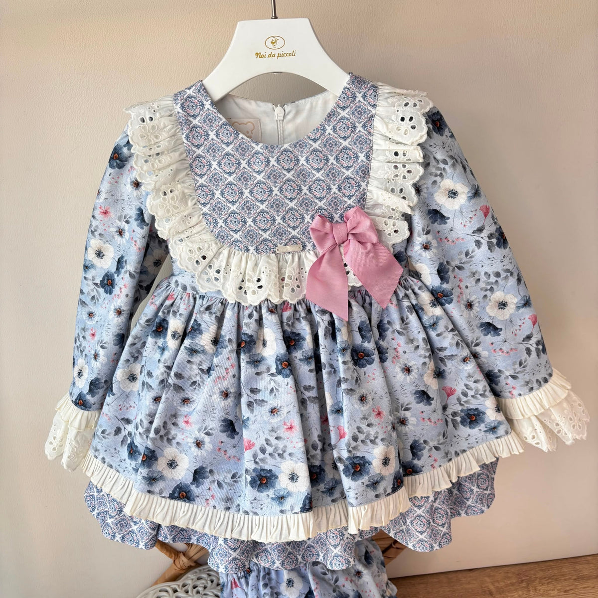Abitino florale Brisa Cielo - Noi da piccoli
