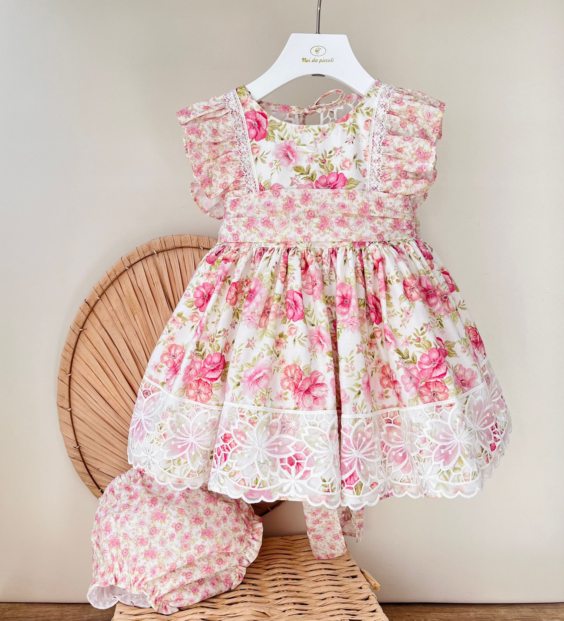 ABITINO FLOREALE ROSA - Noi da piccoli