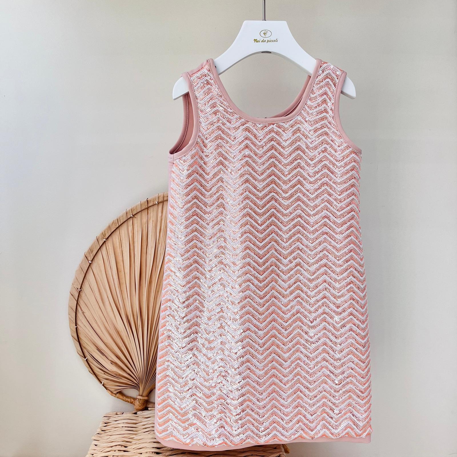 ABITINO PAILLETTES ROSA - Noi da piccoli