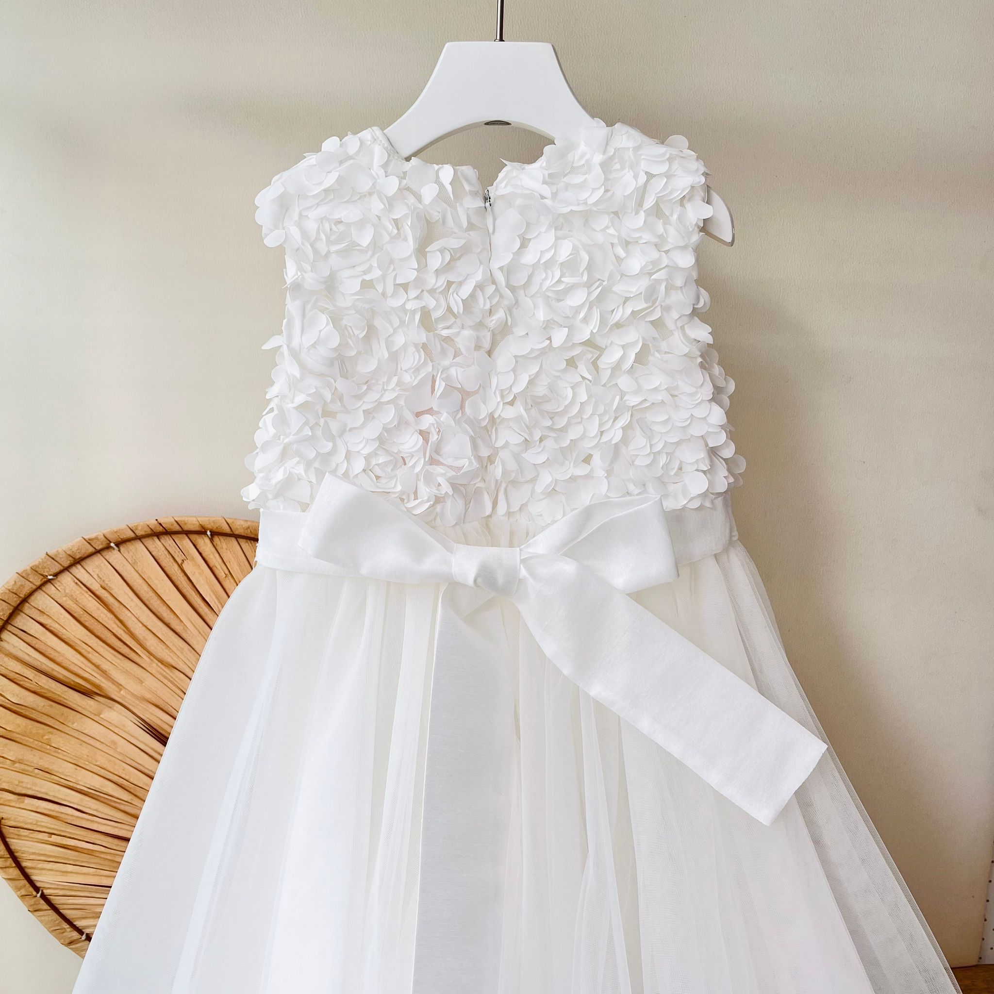 ABITINO PETALI E TULLE BIANCO - Noi da piccoli