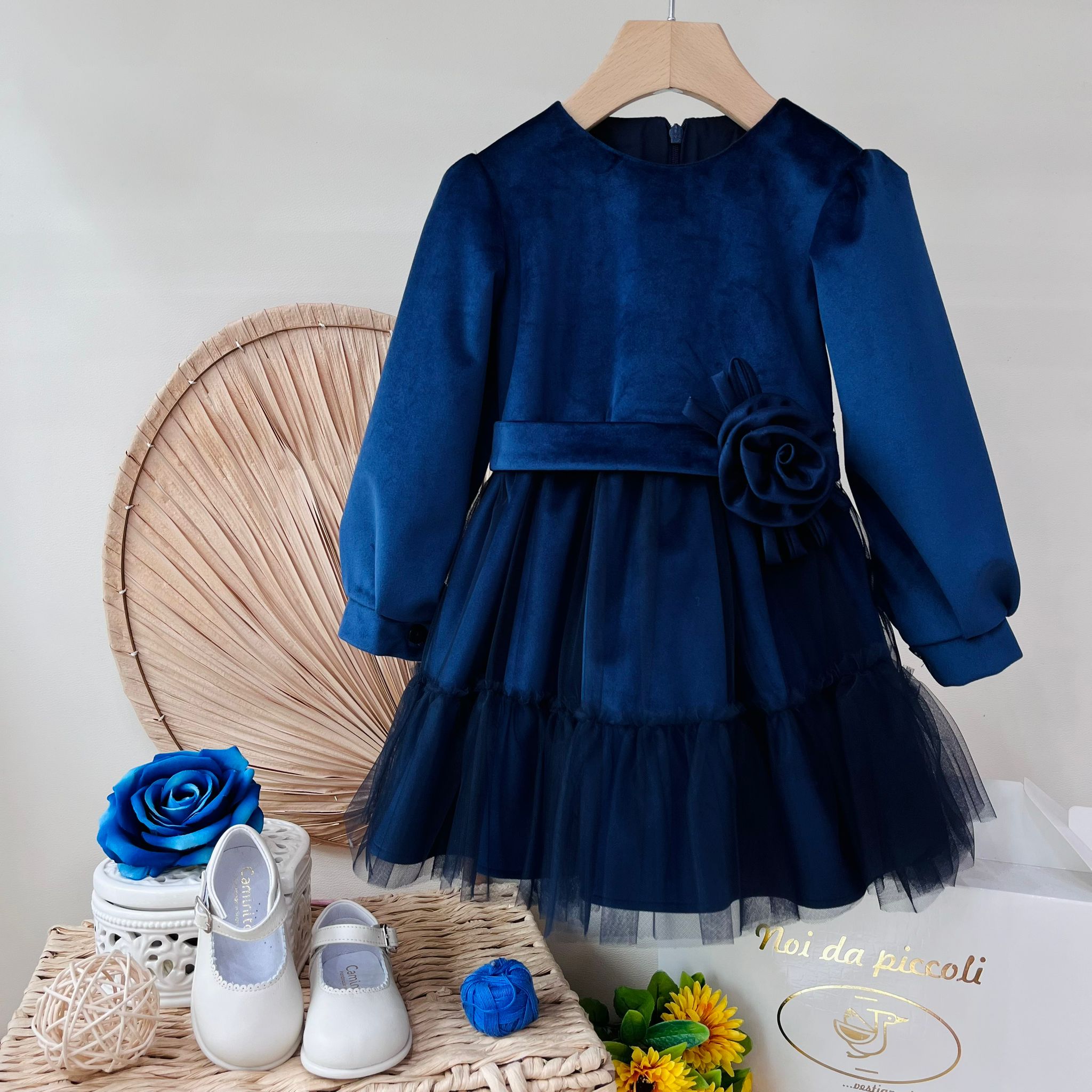 ABITINO VELLUTINO BLU - Noi da piccoli