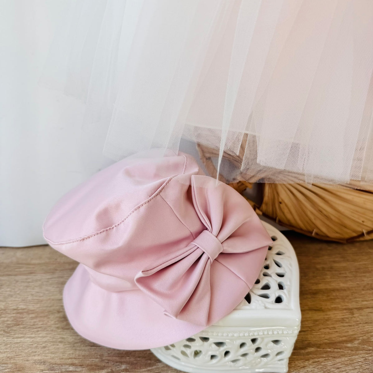 ABITO ABITO ELEGANTE CON DELICATA FANTASIA FLOREALE IN RILIEVO ROSA - Noi da piccoli