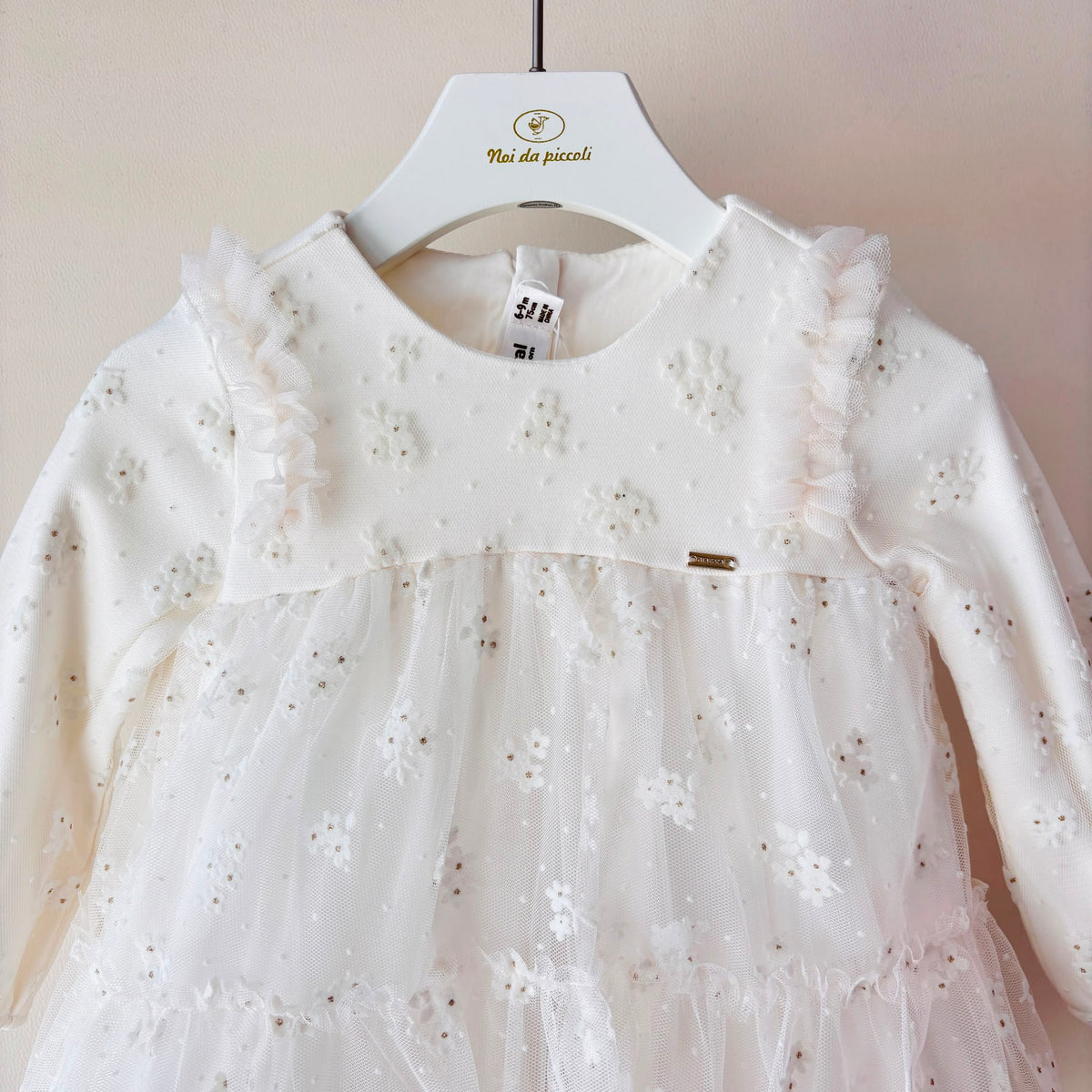 Abito Cerimoniale in Tulle Bianco Mayoral - dettaglio 1
