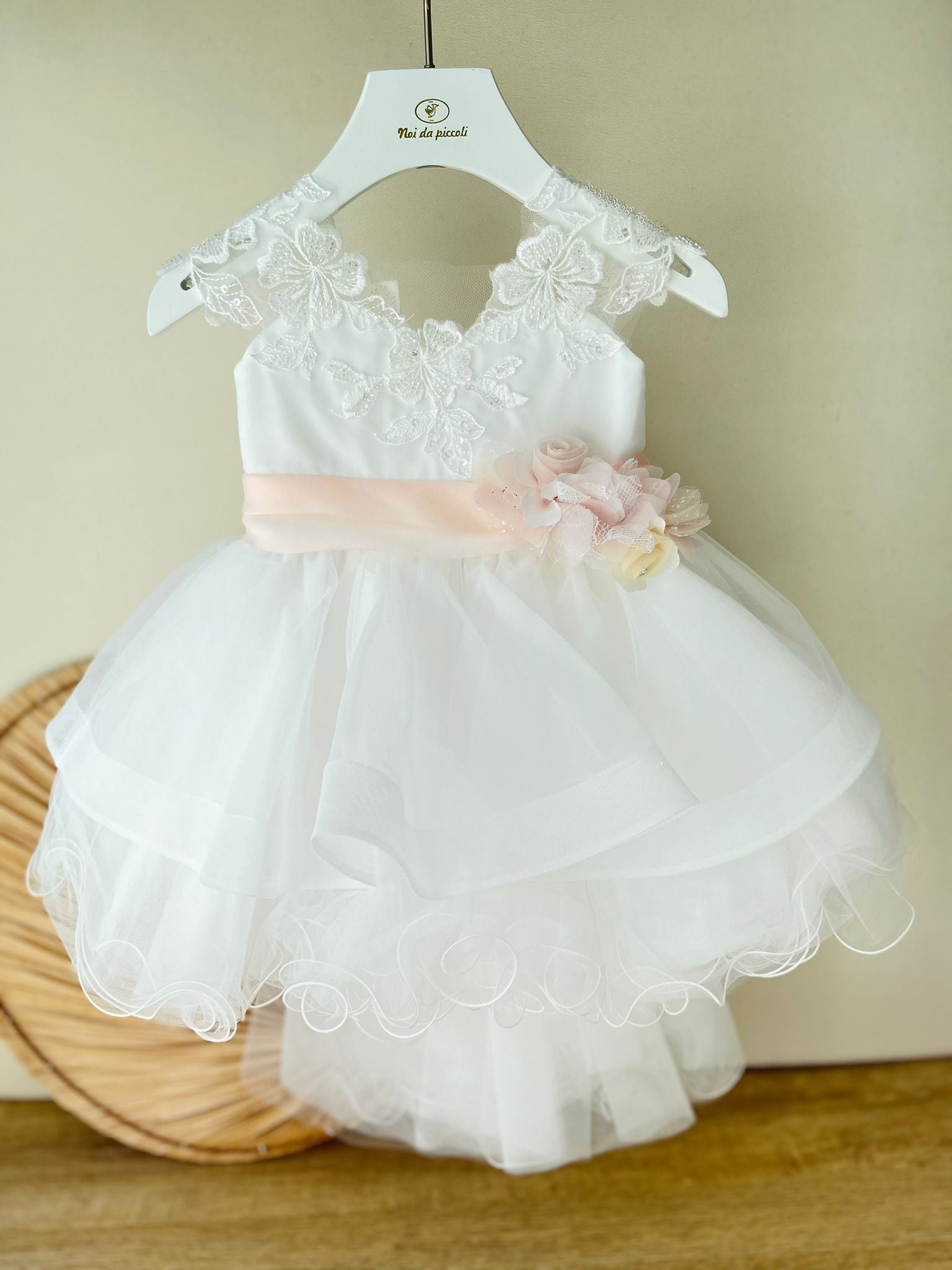 ABITO CERIMONIALE IN TULLE BIANCO BEATRICE - Noi da piccoli