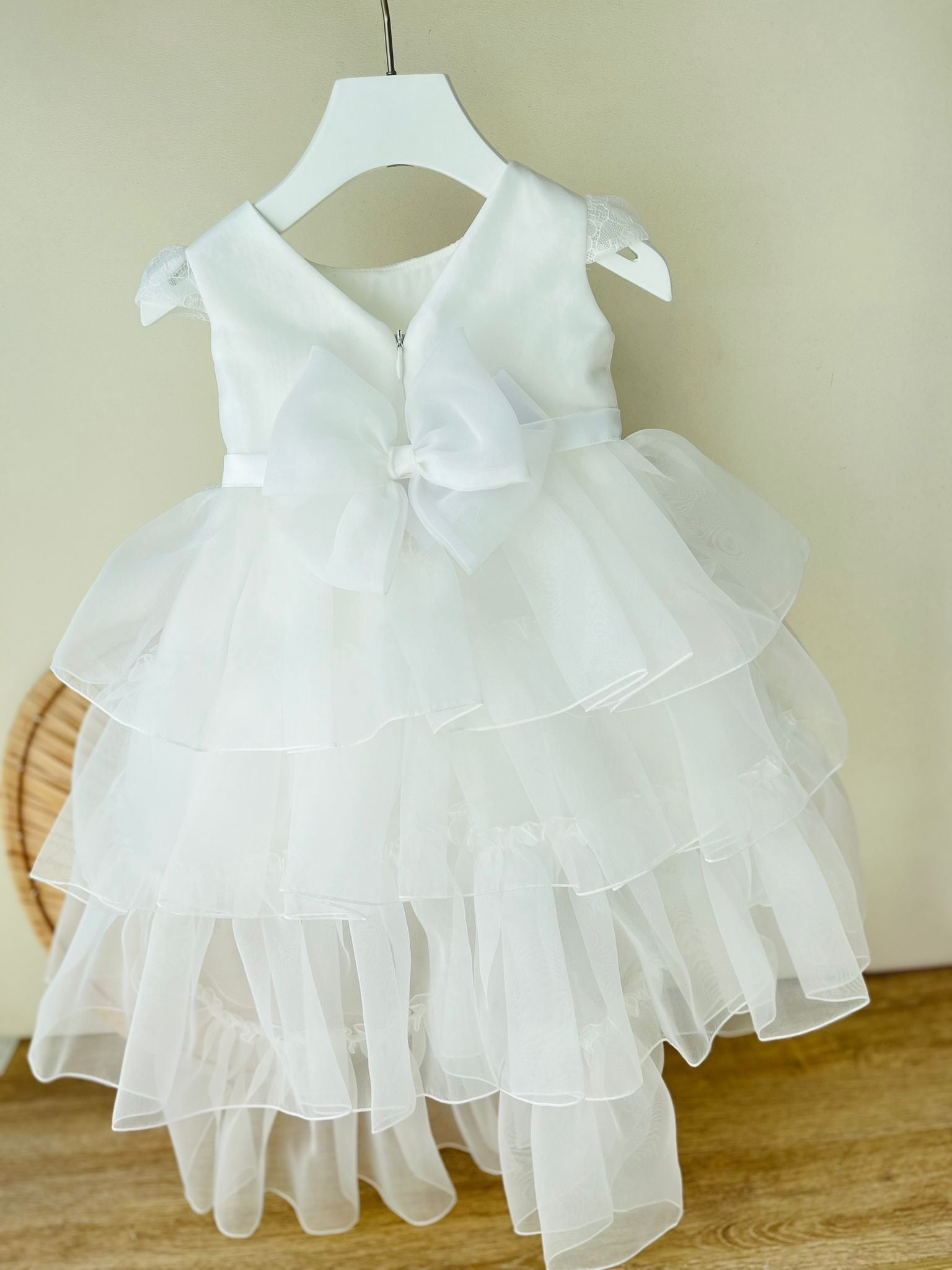 ABITO CERIMONIALE IN TULLE BIANCO EMMA - Noi da piccoli