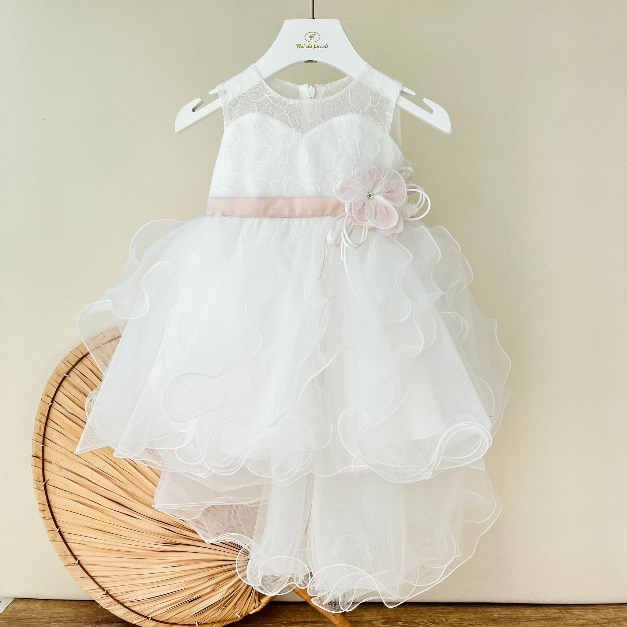 ABITO CERIMONIALE IN TULLE BIANCO GRETA - Noi da piccoli