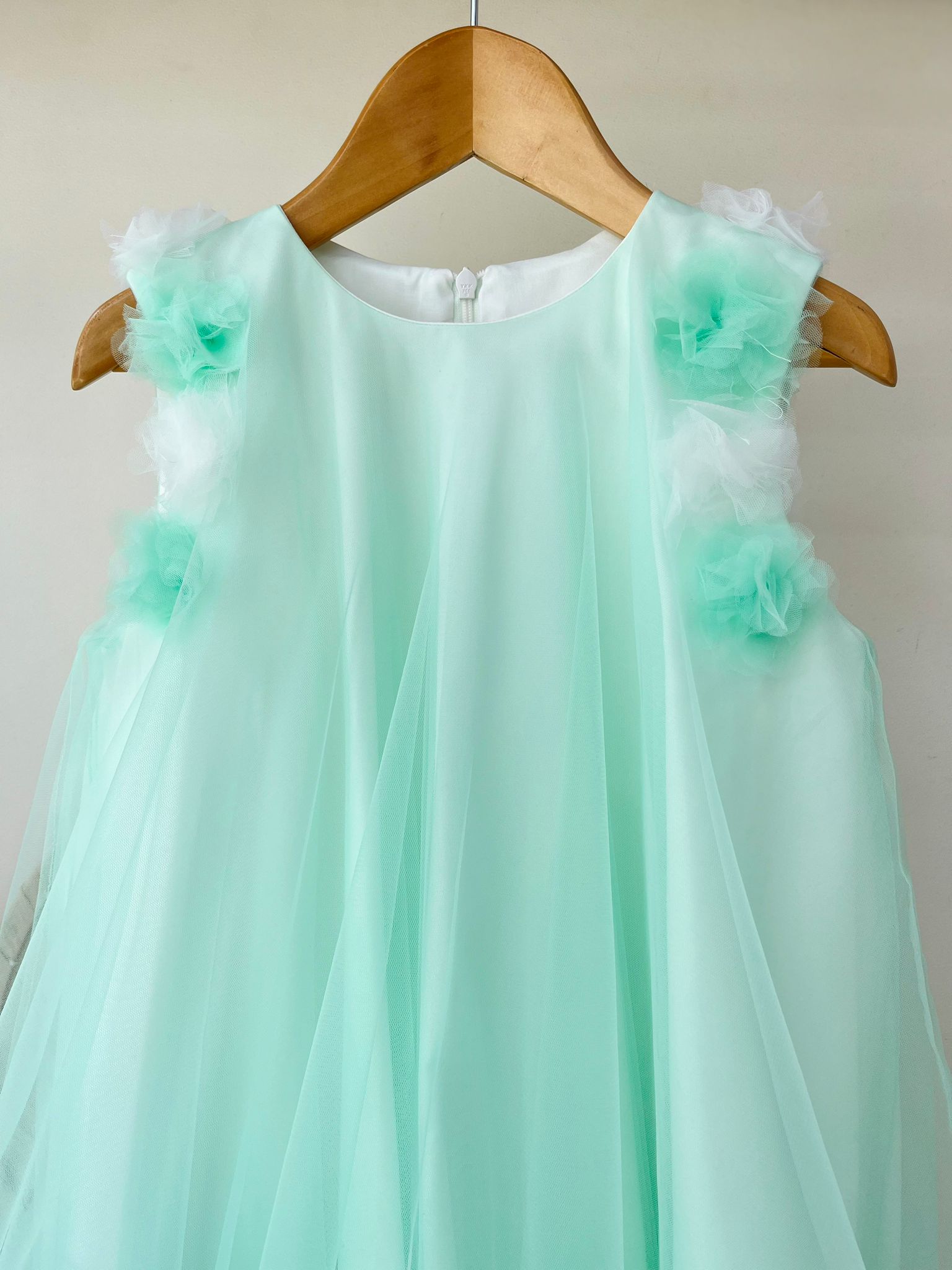 ABITO CERIMONIALE TULLE VERDE - Noi da piccoli