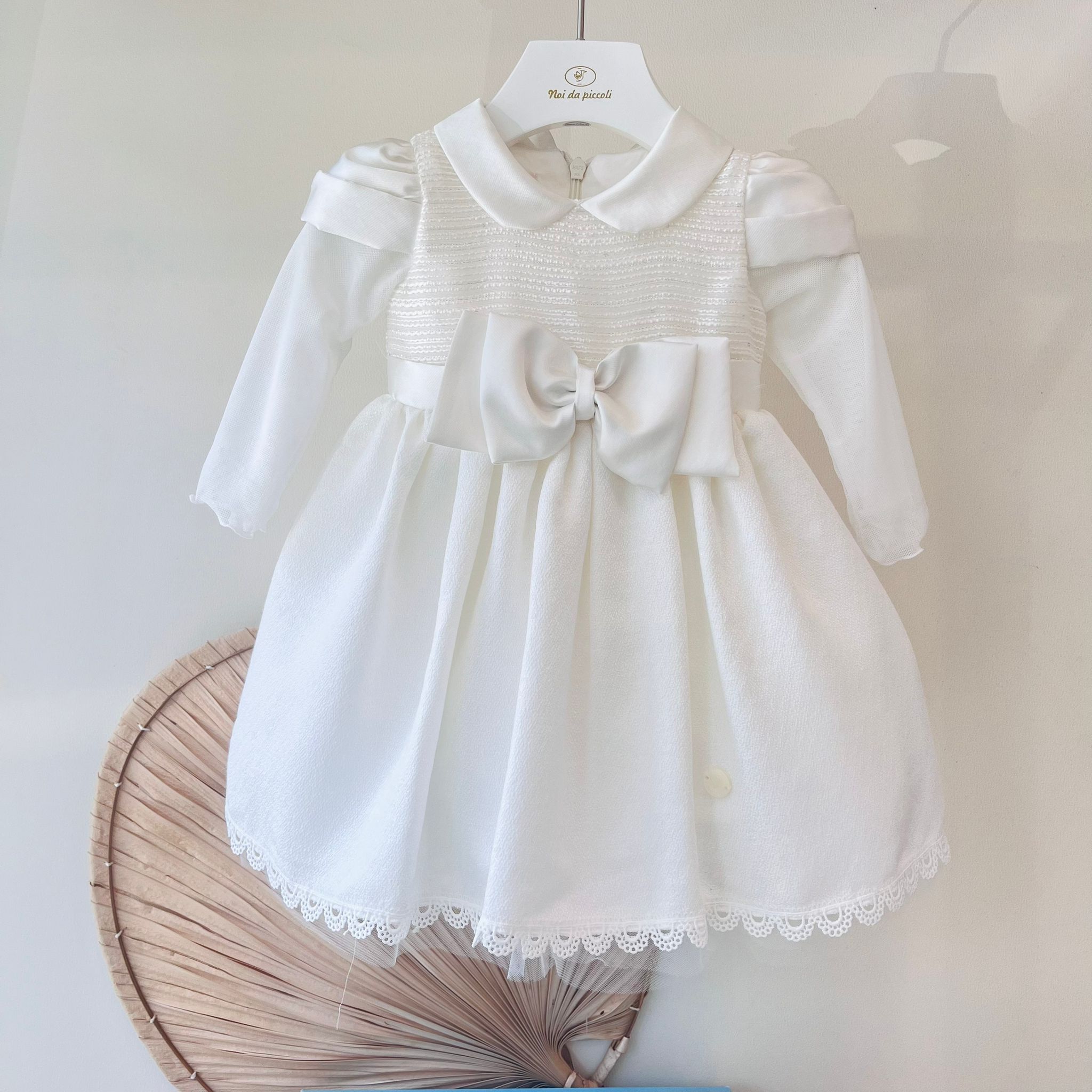 ABITO CON FIOCCO CENTRALE BIANCO - Noi da piccoli