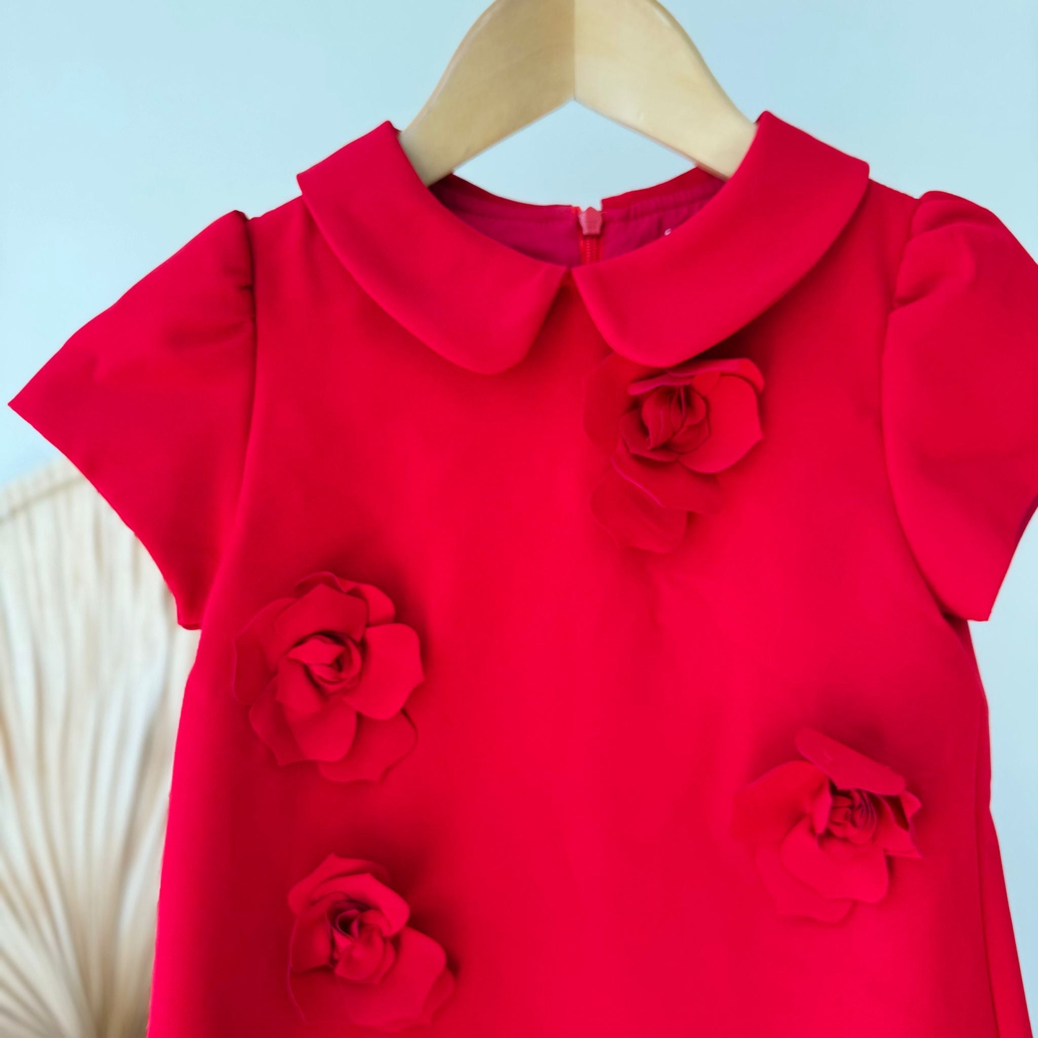 ABITO CORTO CON FIORELLINI RED - Noi da piccoli