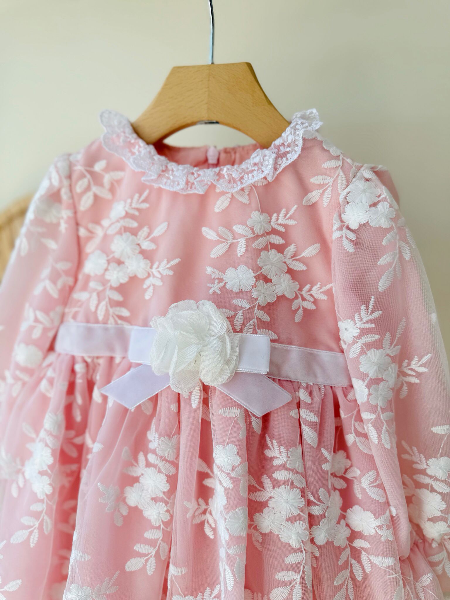 ABITO ELEGANTE CON FIORELLINI PINK - Noi da piccoli