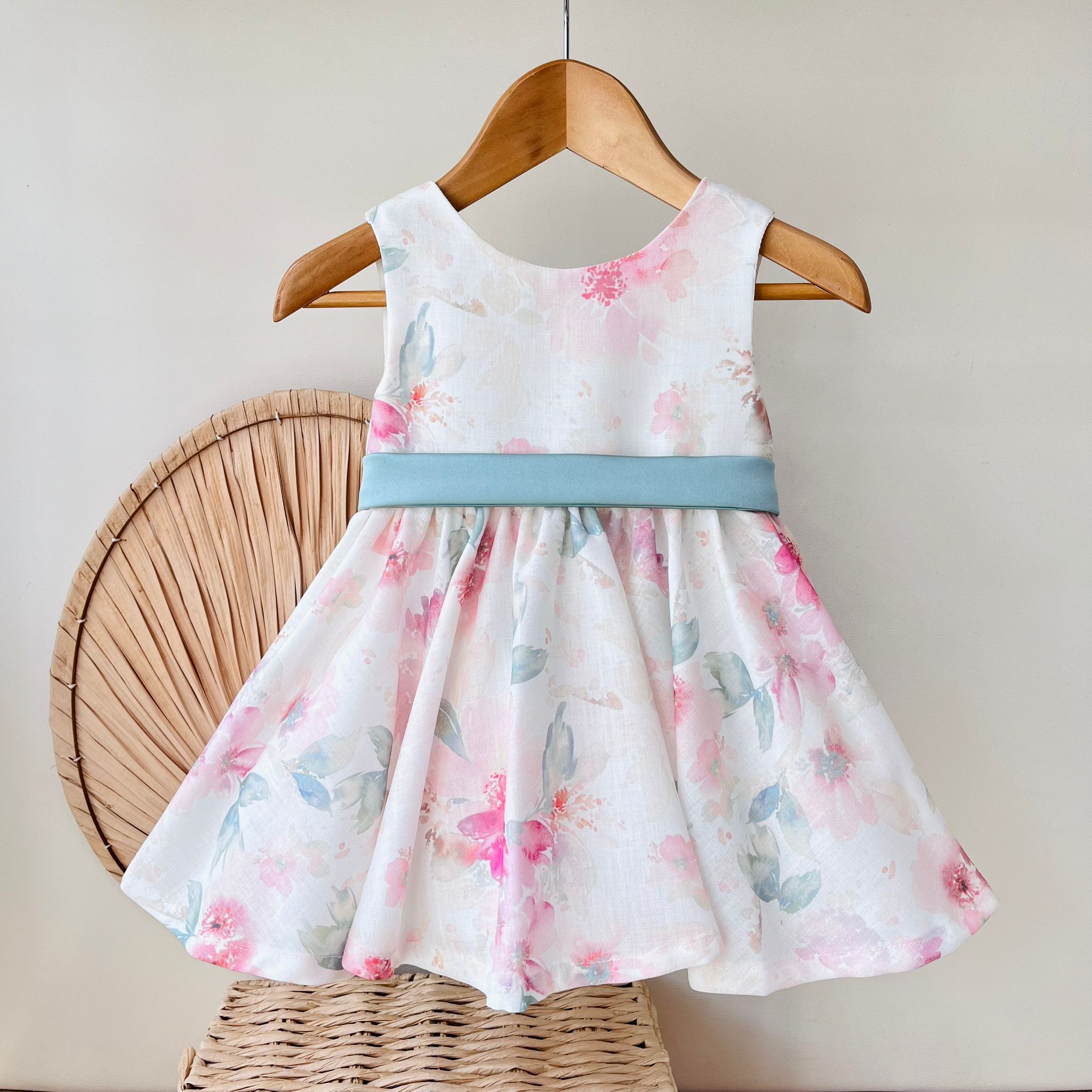 ABITO FLOREALE FASCIA VERDE - Noi da piccoli