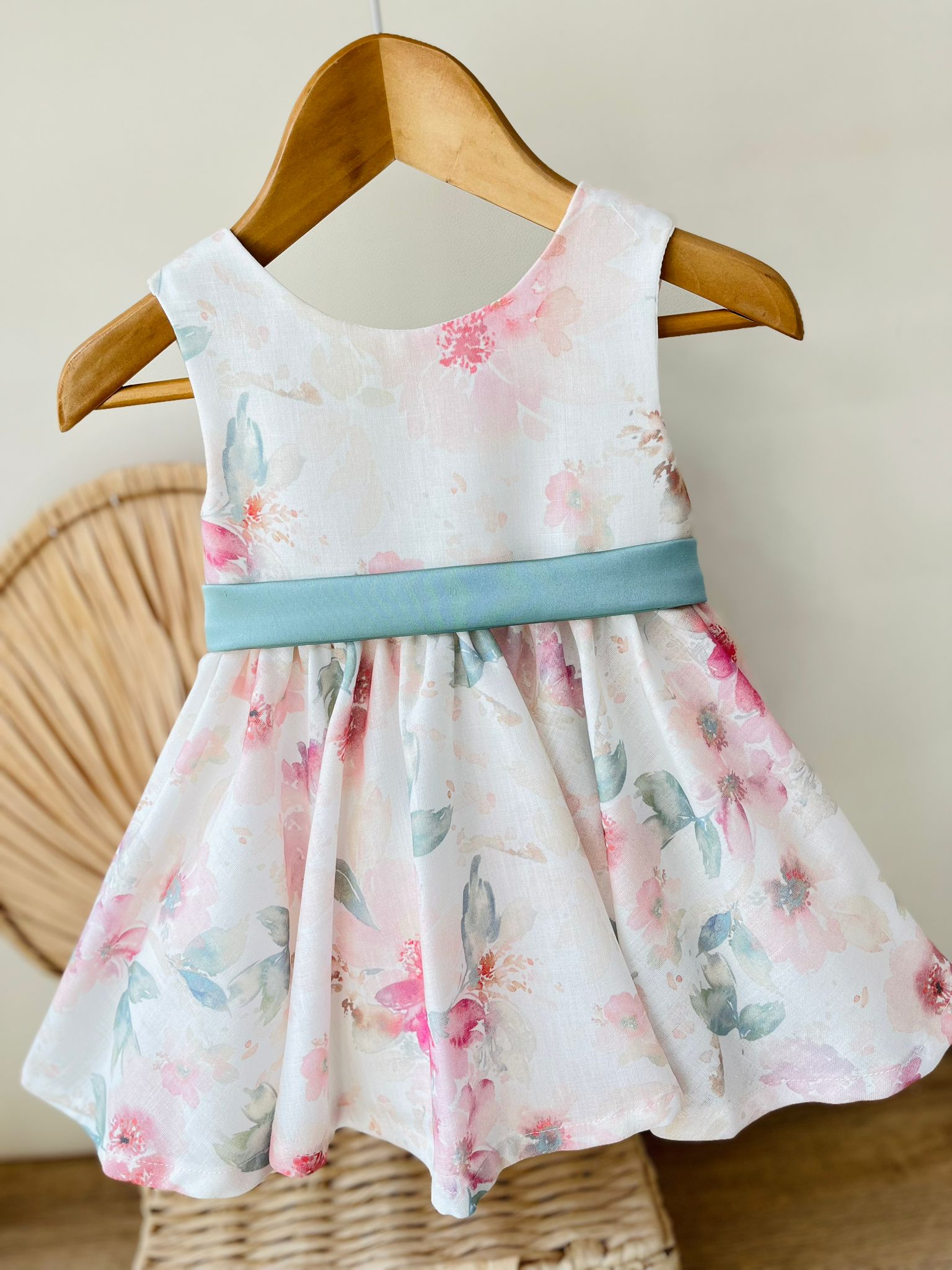 ABITO FLOREALE FASCIA VERDE - Noi da piccoli