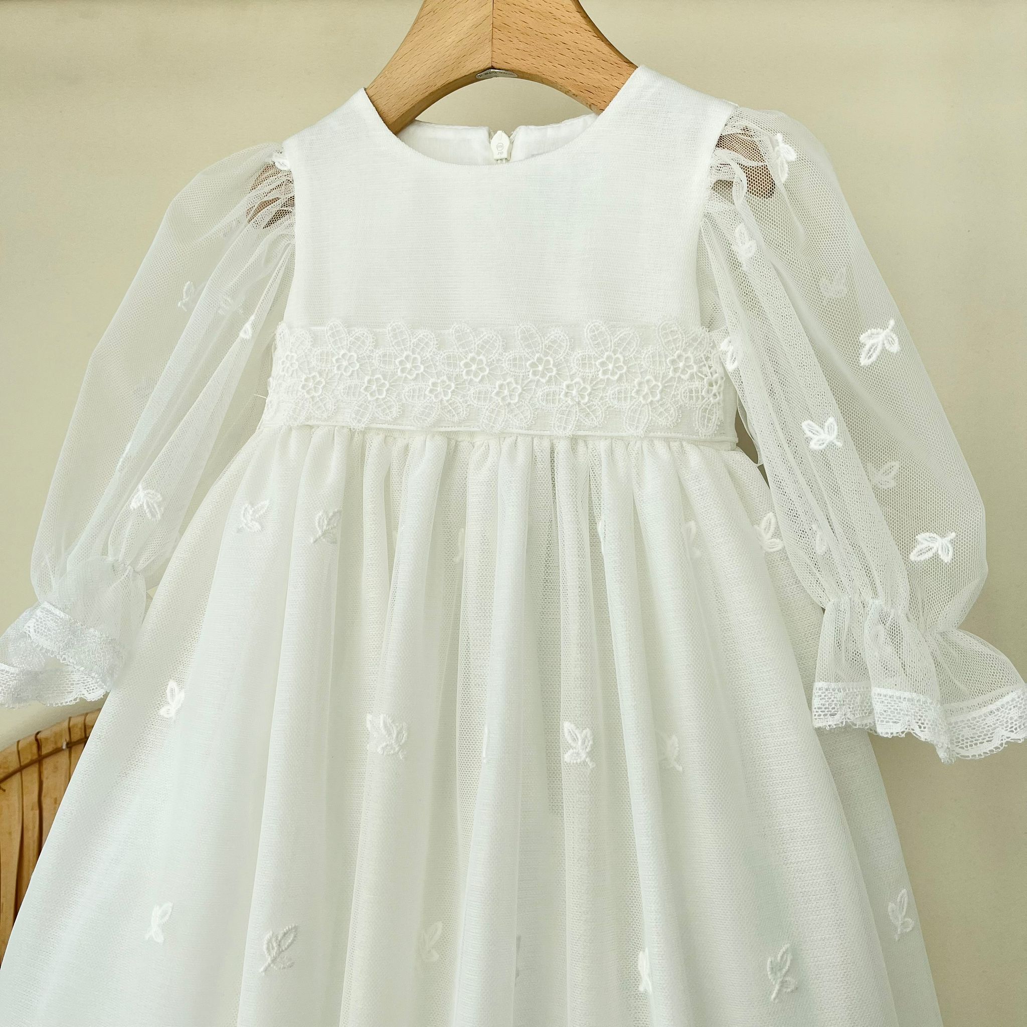 ABITO LUNGO CON CUFFIA CLASSICA ELEGANZA NATURALE - Noi da piccoli