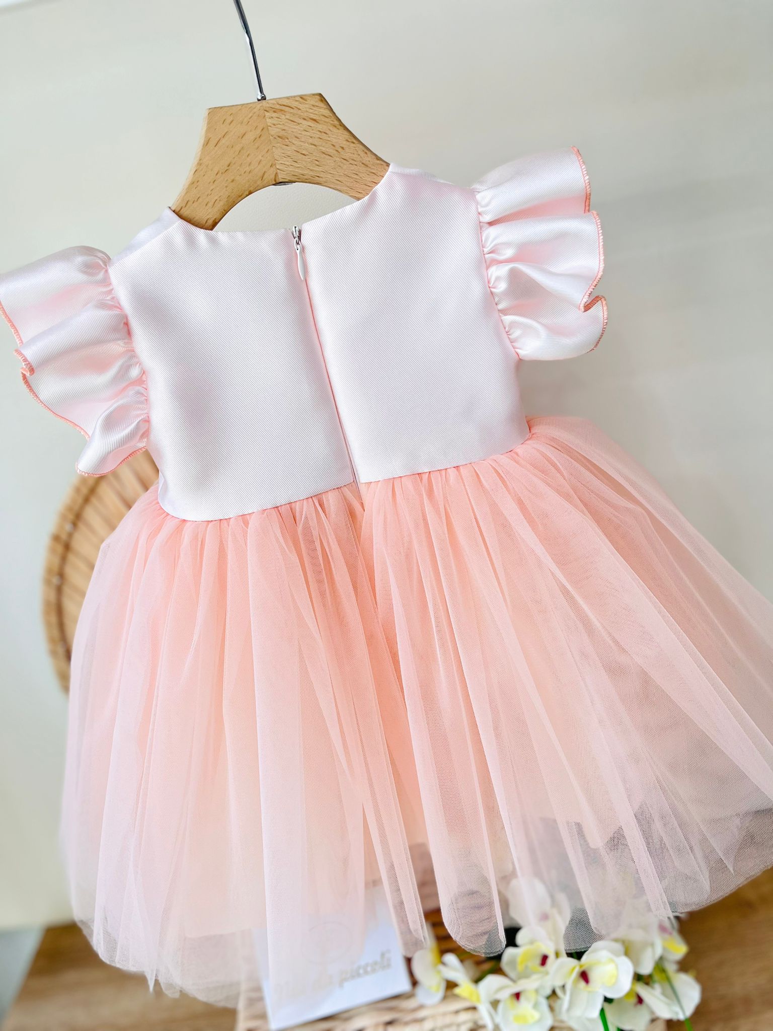 ABITO NUVOLA DI TULLE ROSA CIPRIA - Noi da piccoli