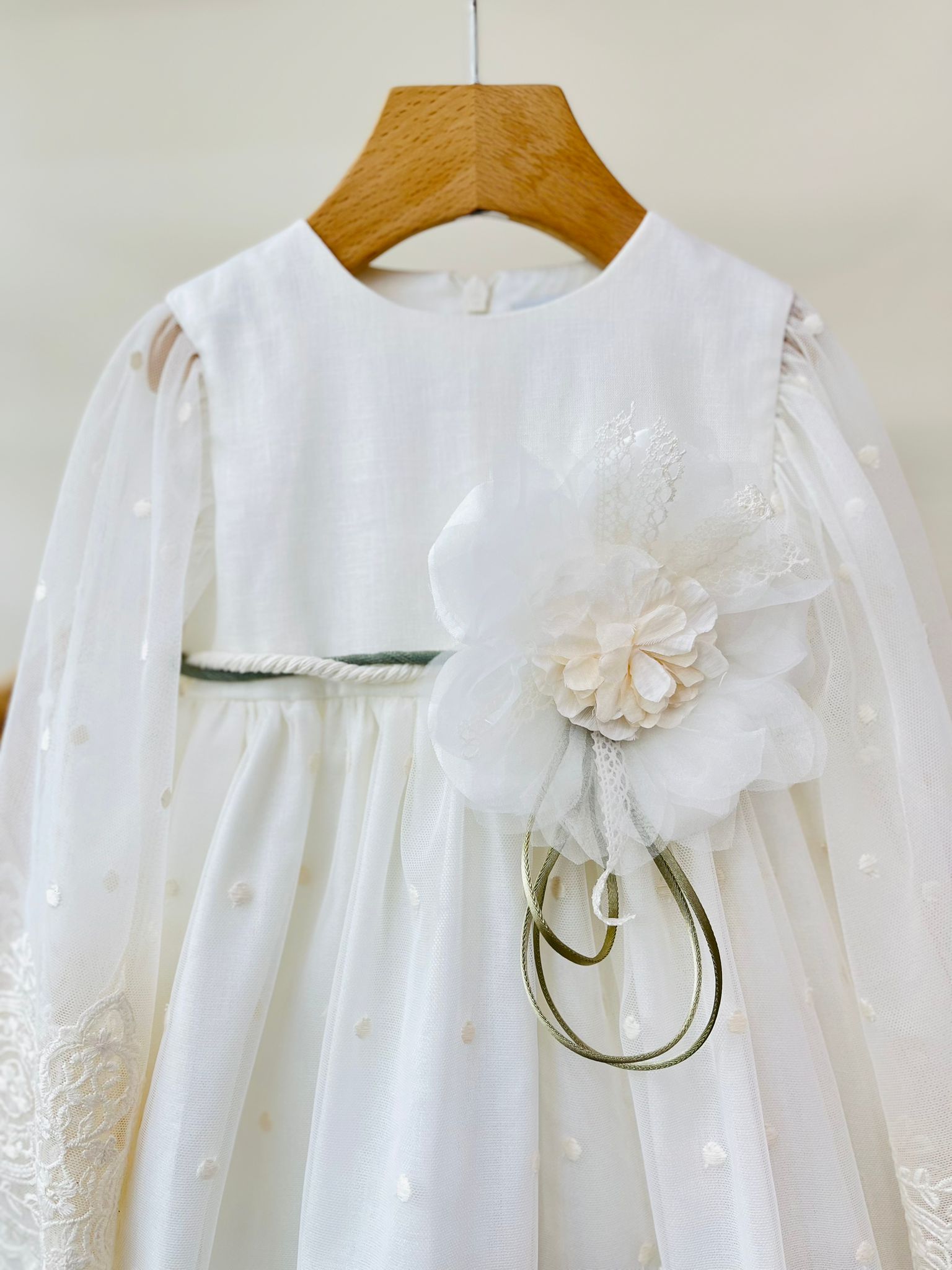 ABITO SOGNO DI MERLETTO VANIGLIA - Noi da piccoli