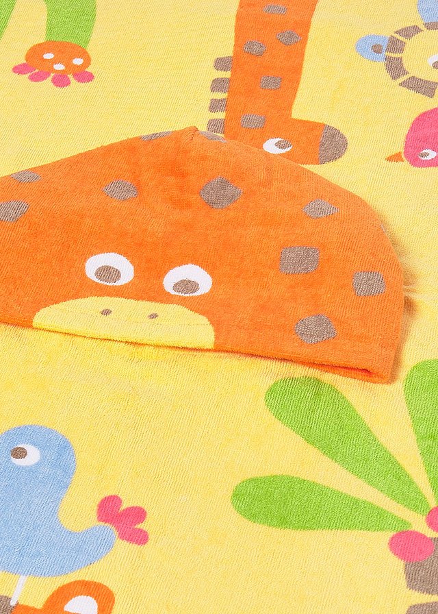 ASCIUGAMANO MARE CON CAPPUCCIO ARANCIO - Noi da piccoli