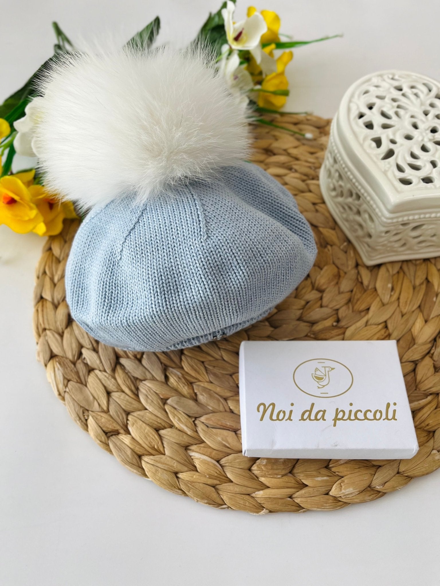 BASCO CIELO BABY PON POM BIANCO - Noi da piccoli