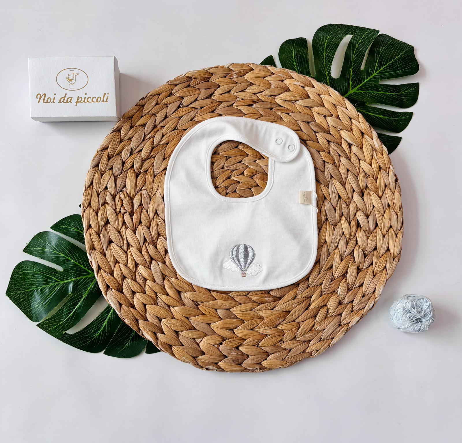 BAVETTA 100 % COTONE BIANCO - Noi da piccoli