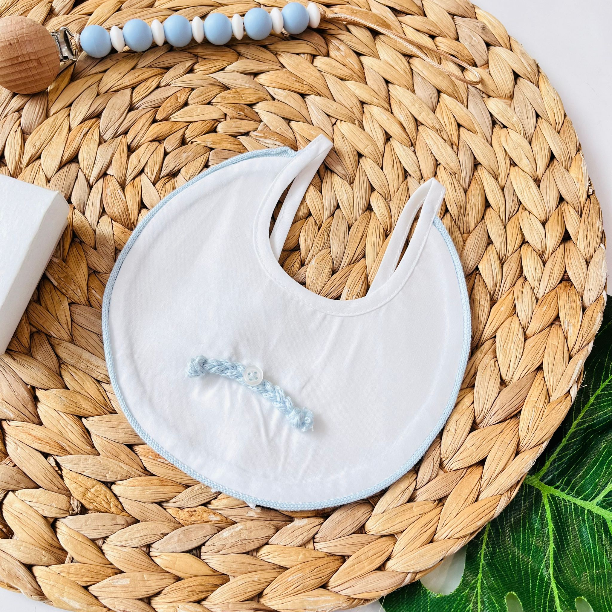 BAVETTA 100 % COTONE BIANCO - Noi da piccoli