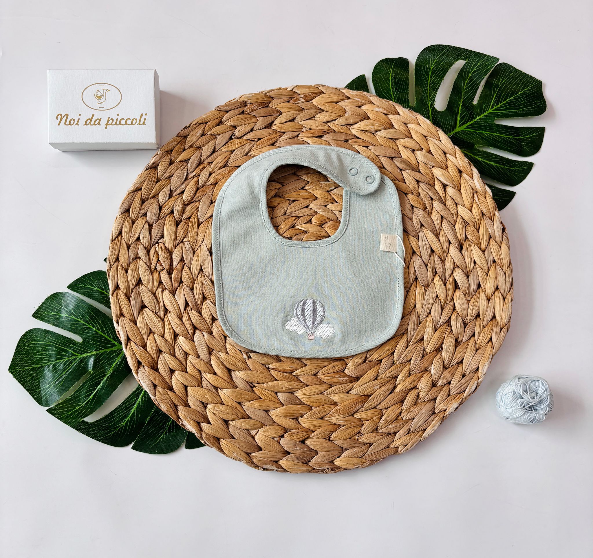 BAVETTA 100 % COTONE VERDE - Noi da piccoli