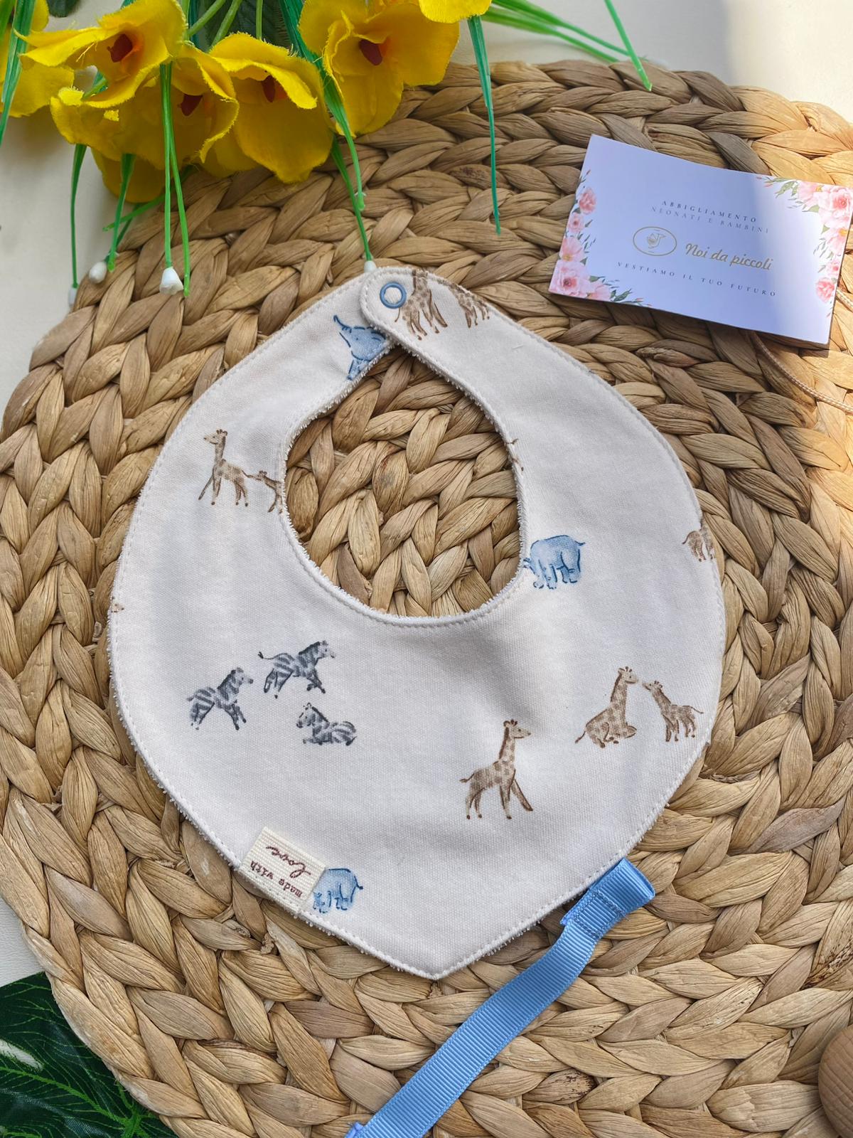 Caldo Cotone Tutine Neonato Con Animali Bavetta Con Animali Safari