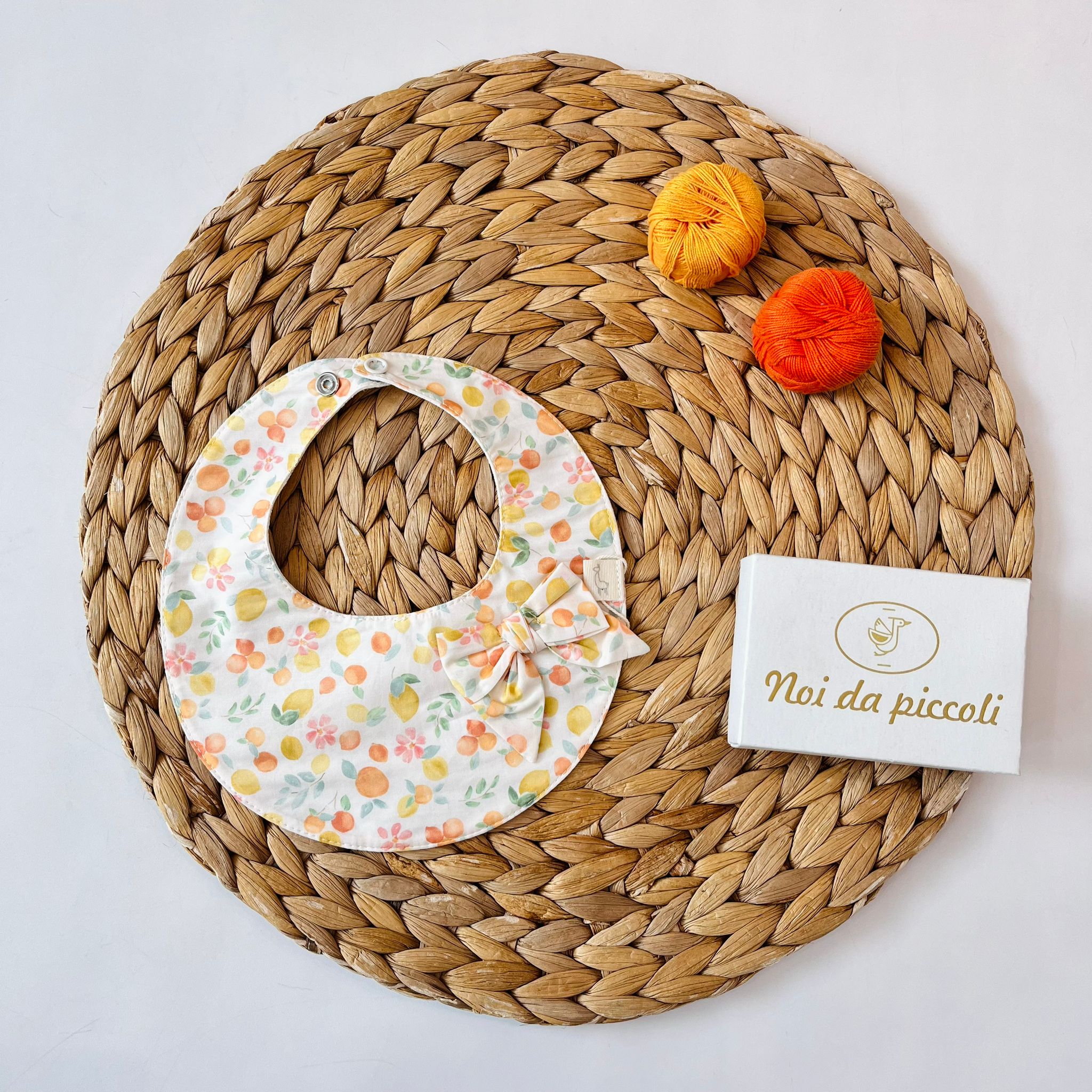 BAVETTA FIORI ARANCIO - Noi da piccoli