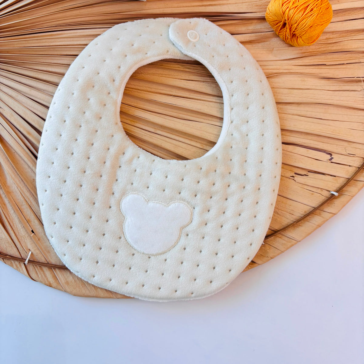 BAVETTA IN CINIGLIA CON ORSETTO BEIGE - Noi da piccoli