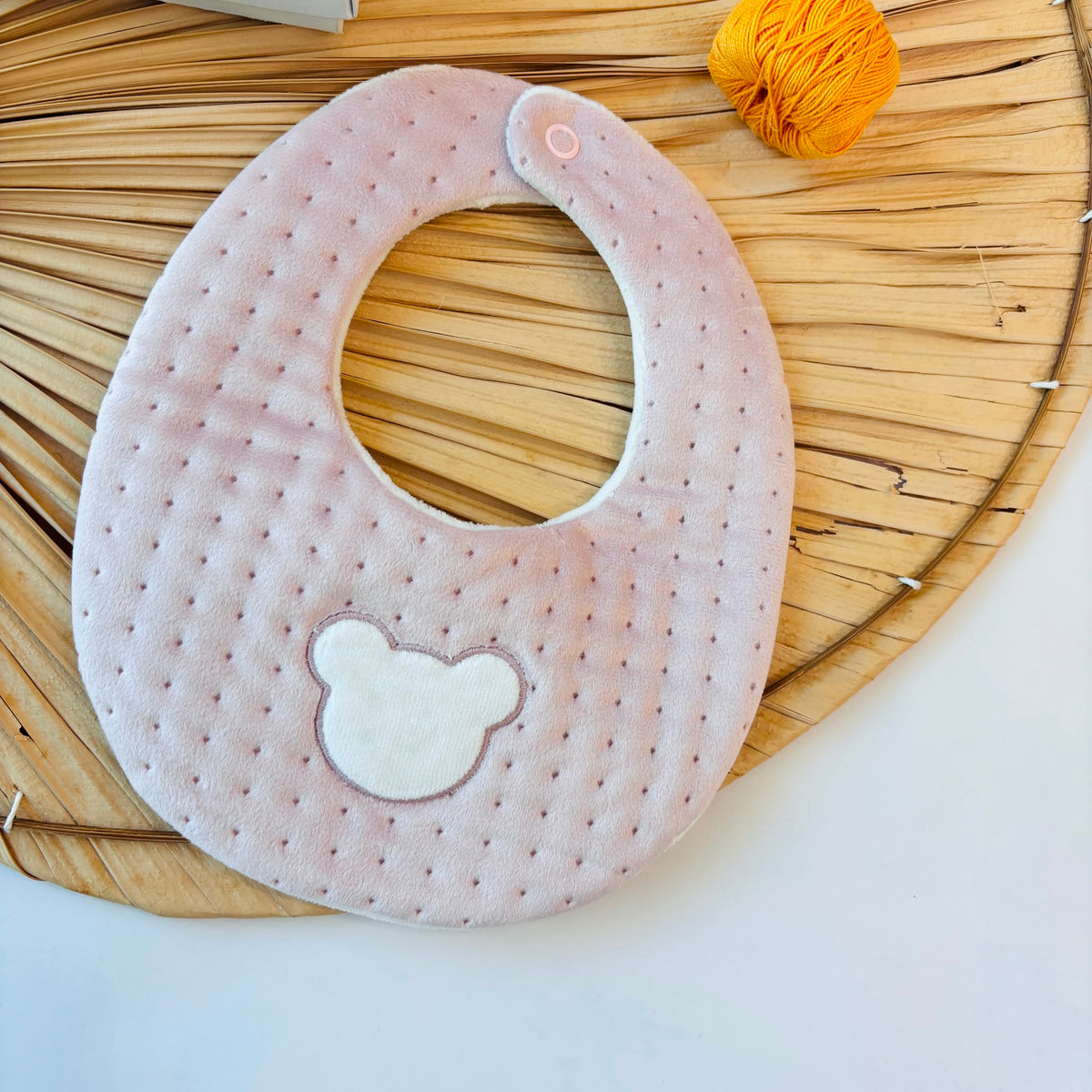 BAVETTA IN CINIGLIA CON ORSETTO ROSA - Noi da piccoli