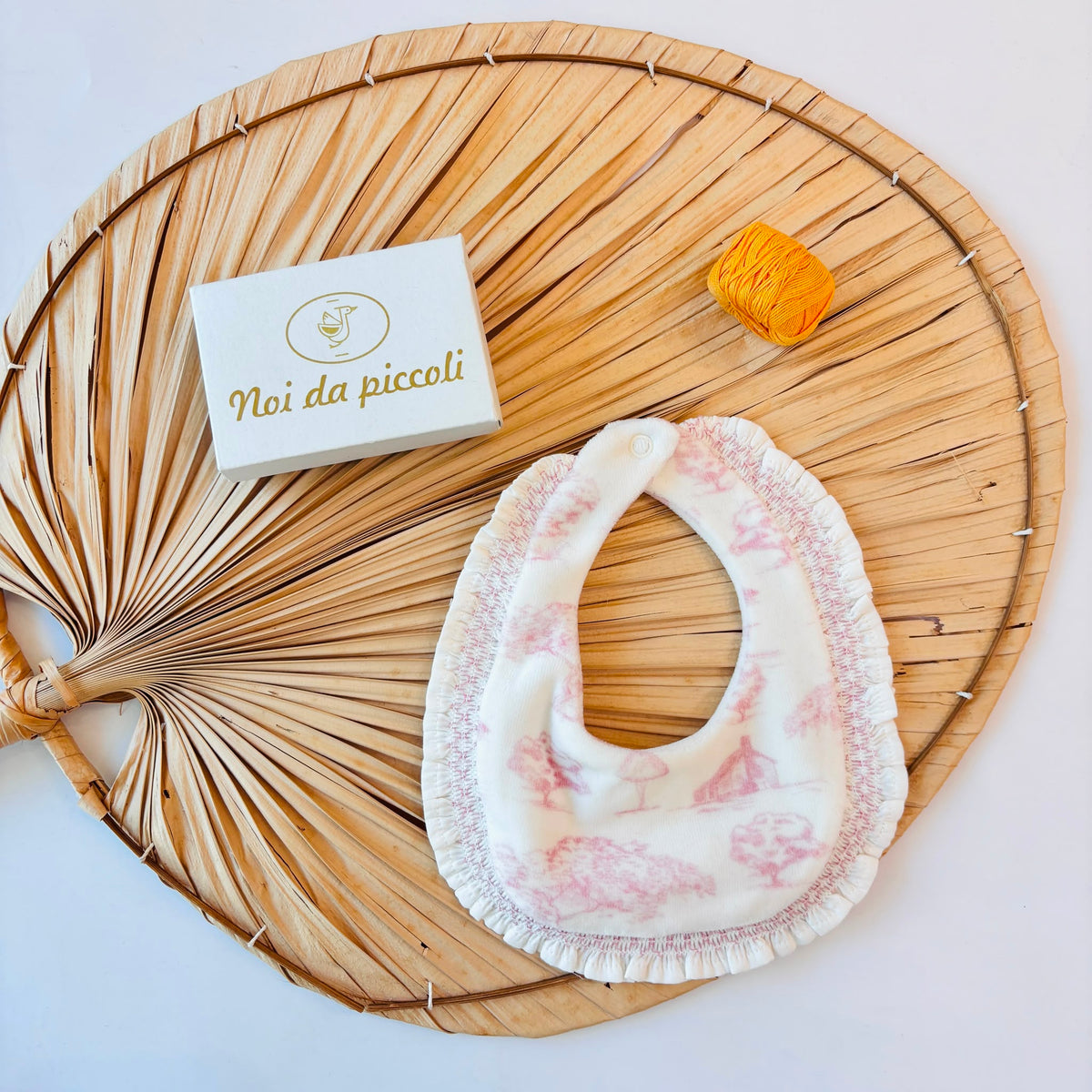 PINK CHENILLE BIB Deolinda