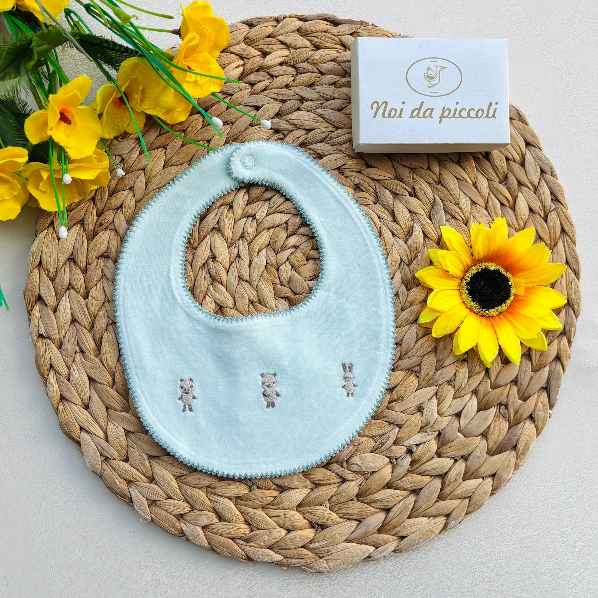 BAVETTA IN CINIGLIA VERDE ACQUA - Noi da piccoli