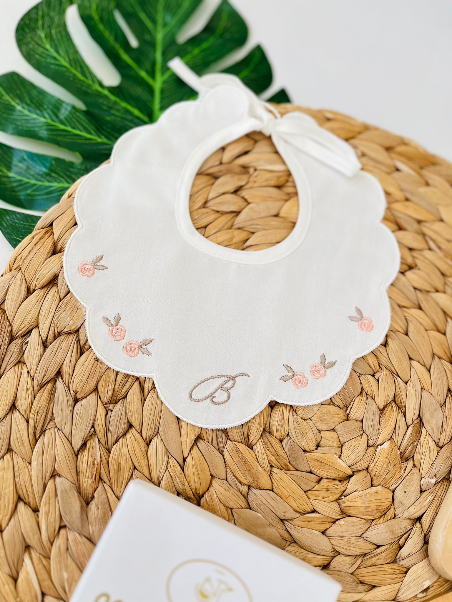 BAVETTA ONDULATA CON ROSELLINE PANNA - Noi da piccoli