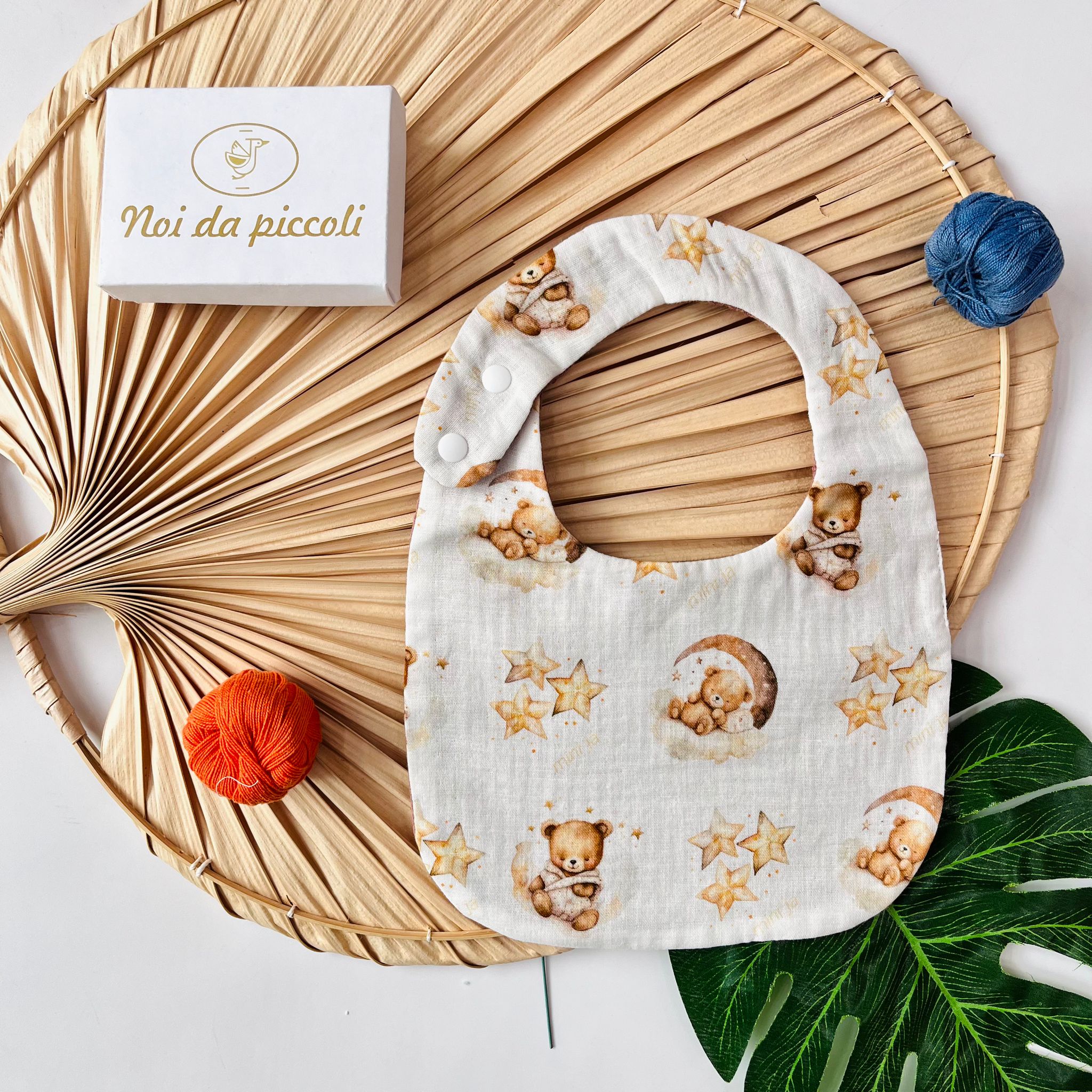 BAVETTA ORSETTO SOGNATORE Avorio - Noi da piccoli