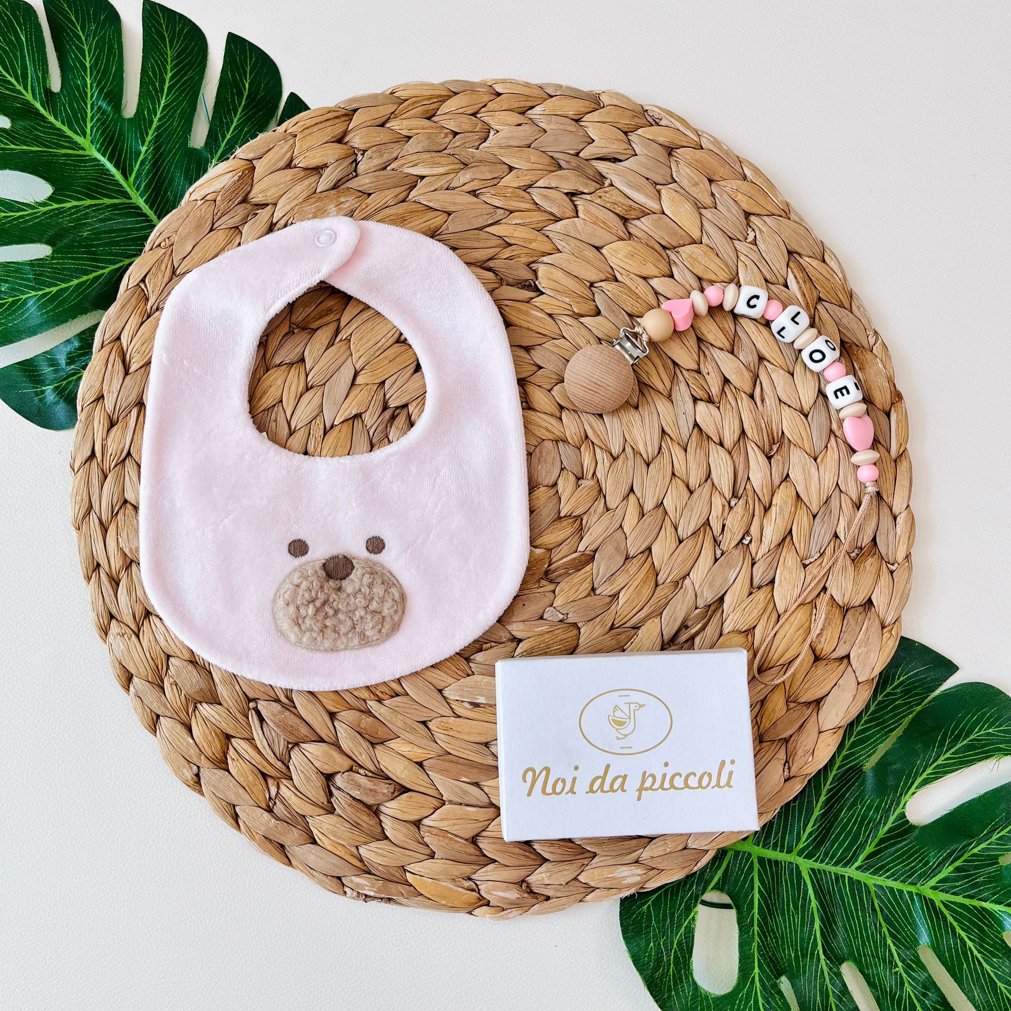 BAVETTA TED CINIGLIA ROSA TABACCO - Noi da piccoli