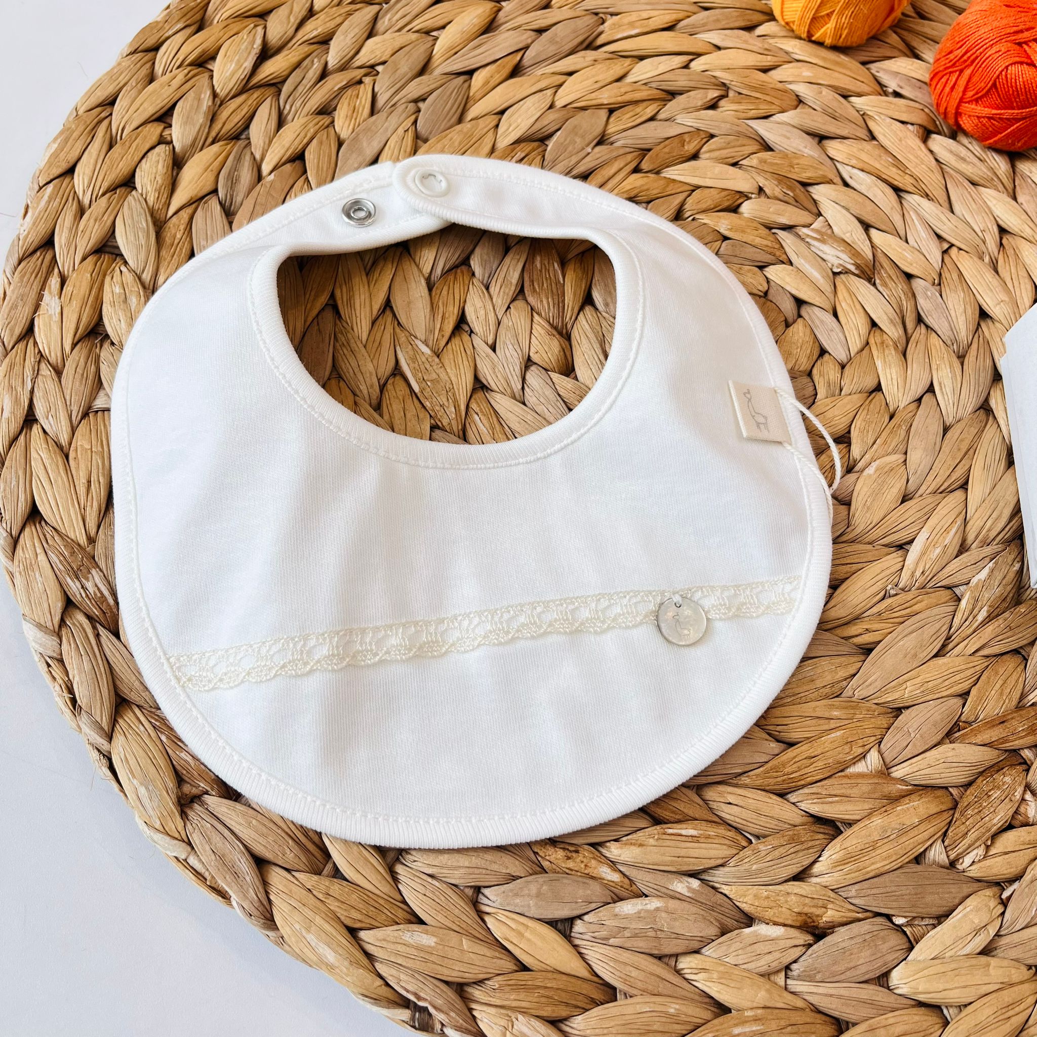 BAVETTO 100 % COTONE Avorio - Noi da piccoli